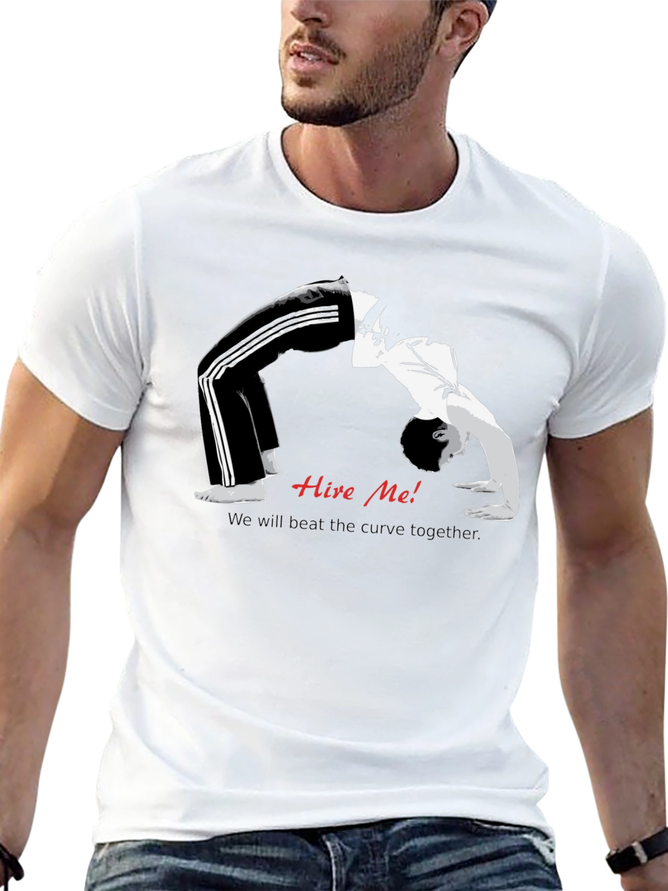 Hire Me! Curve T-Shirt - Motivational Design