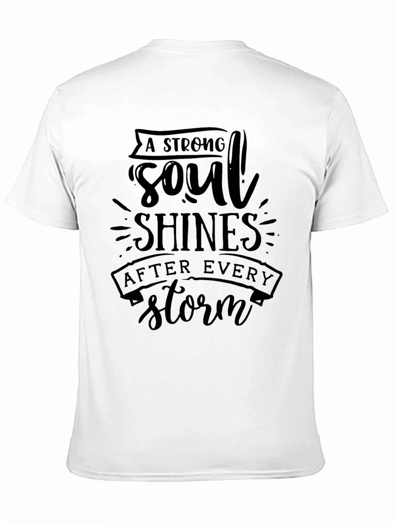 Strong Soul Shines Black T-Shirt