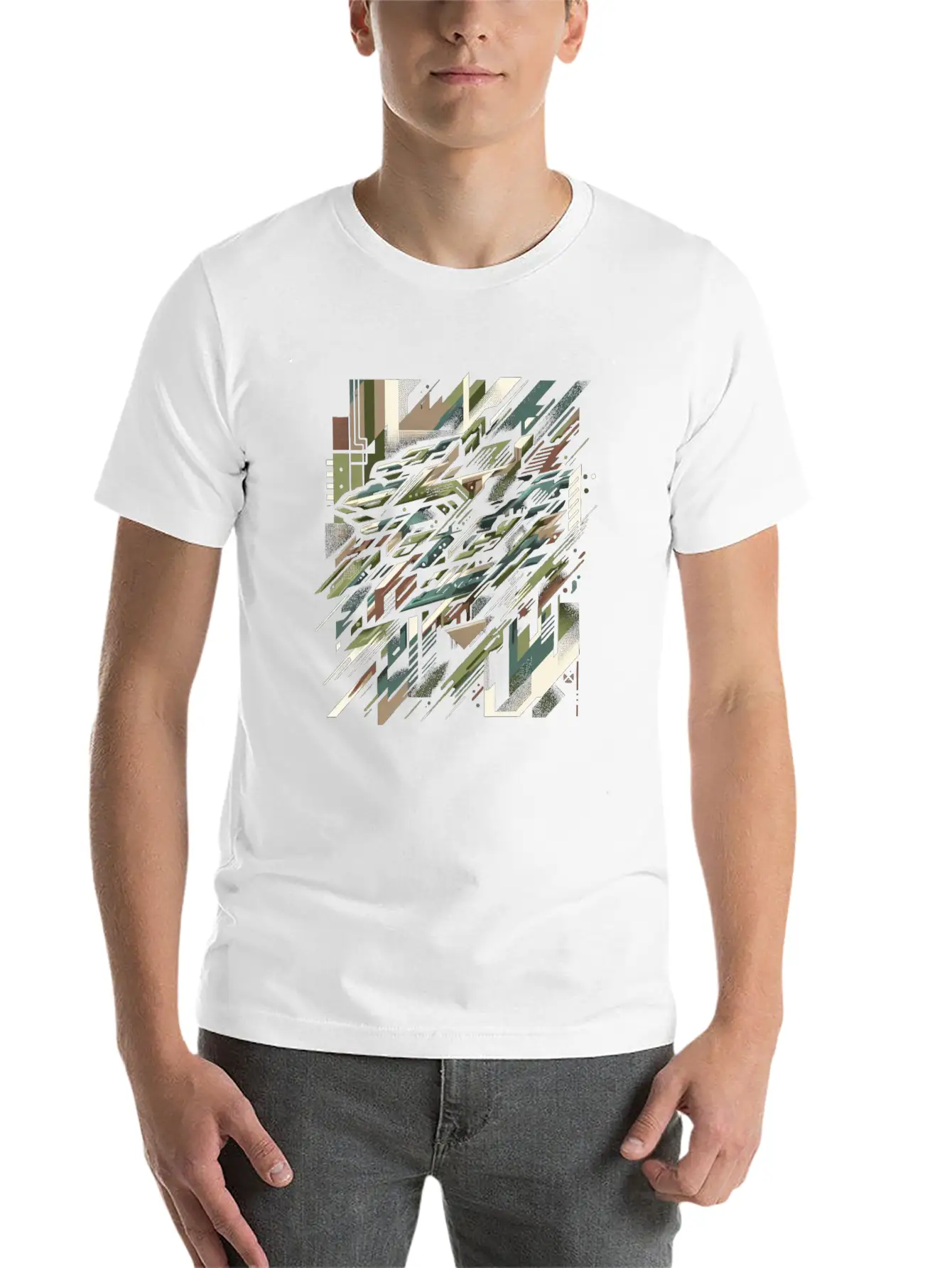 Camouflage Burst Unisex Casual T-Shirt – Clean Design For Daily Comfort
