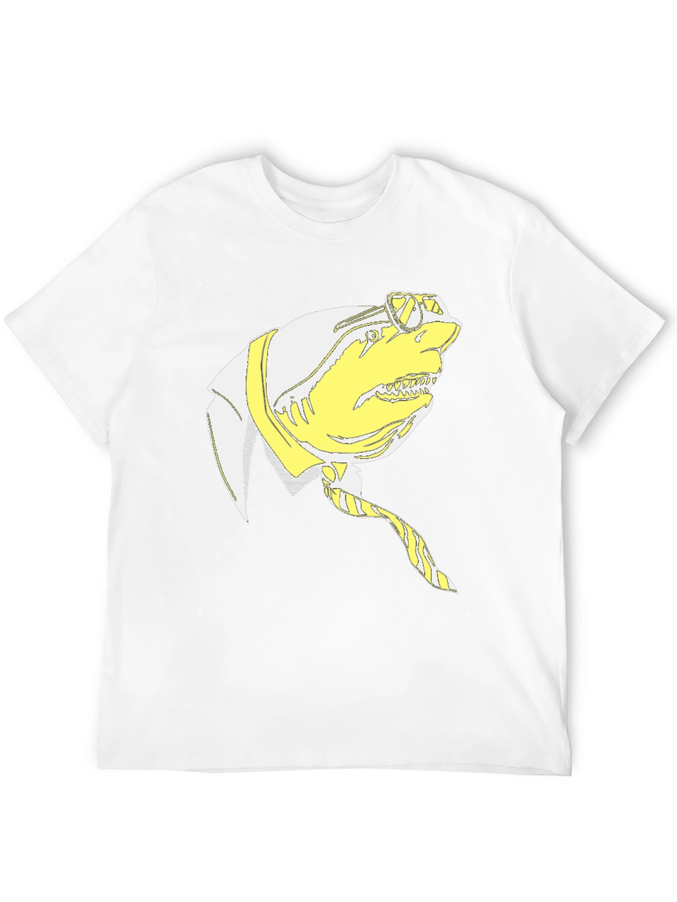 Shark with a Suit T-Shirt - Novelty Graphic Tee