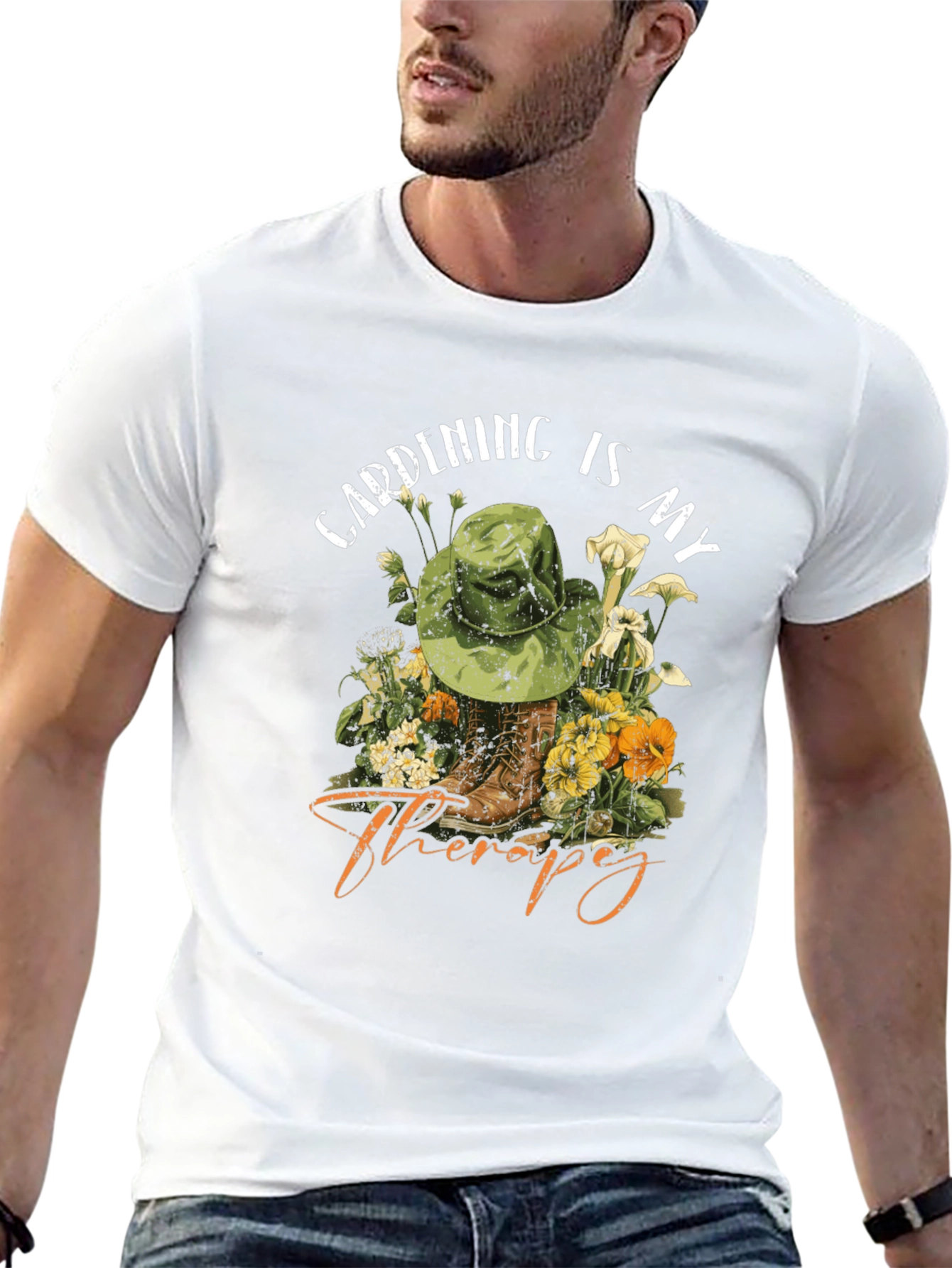 Gardening is my Therapy T-Shirt - Unisex Cotton Tee