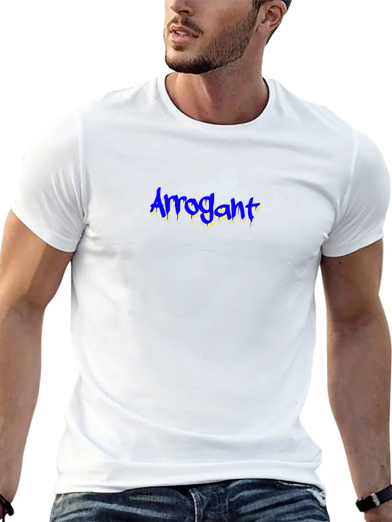 Arrogant Graphic Print Black T-Shirt