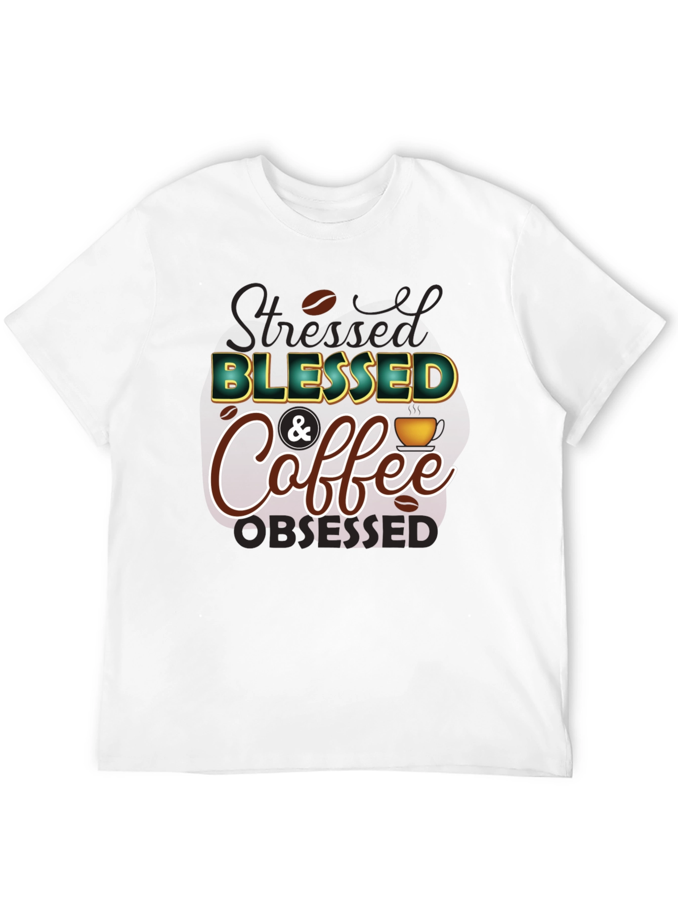 Blessed & Coffee Graphic Tee - Black