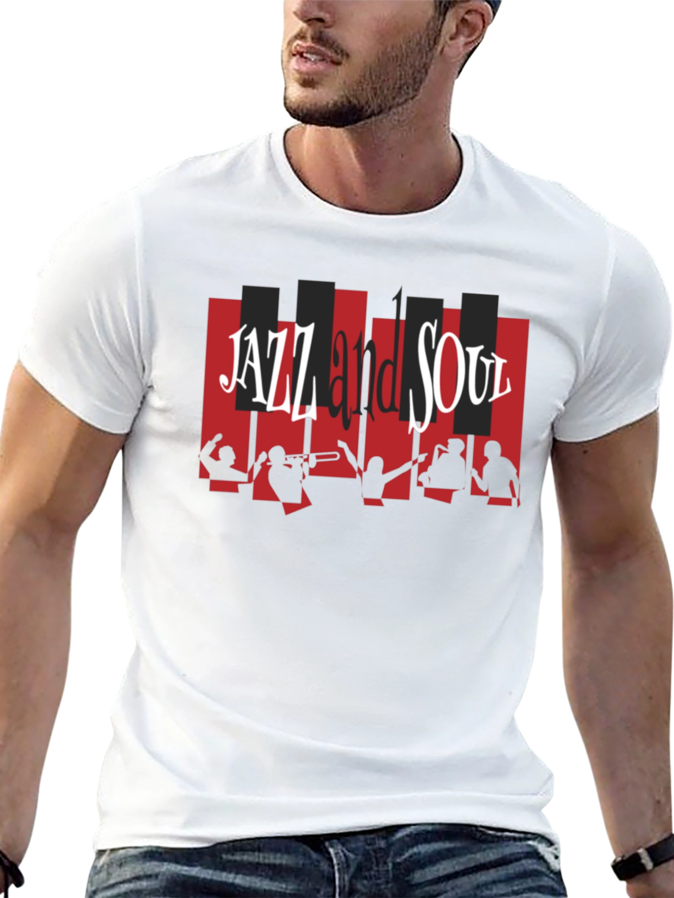 Jazz and Soul Graphic T-Shirt - Music Lover Tee