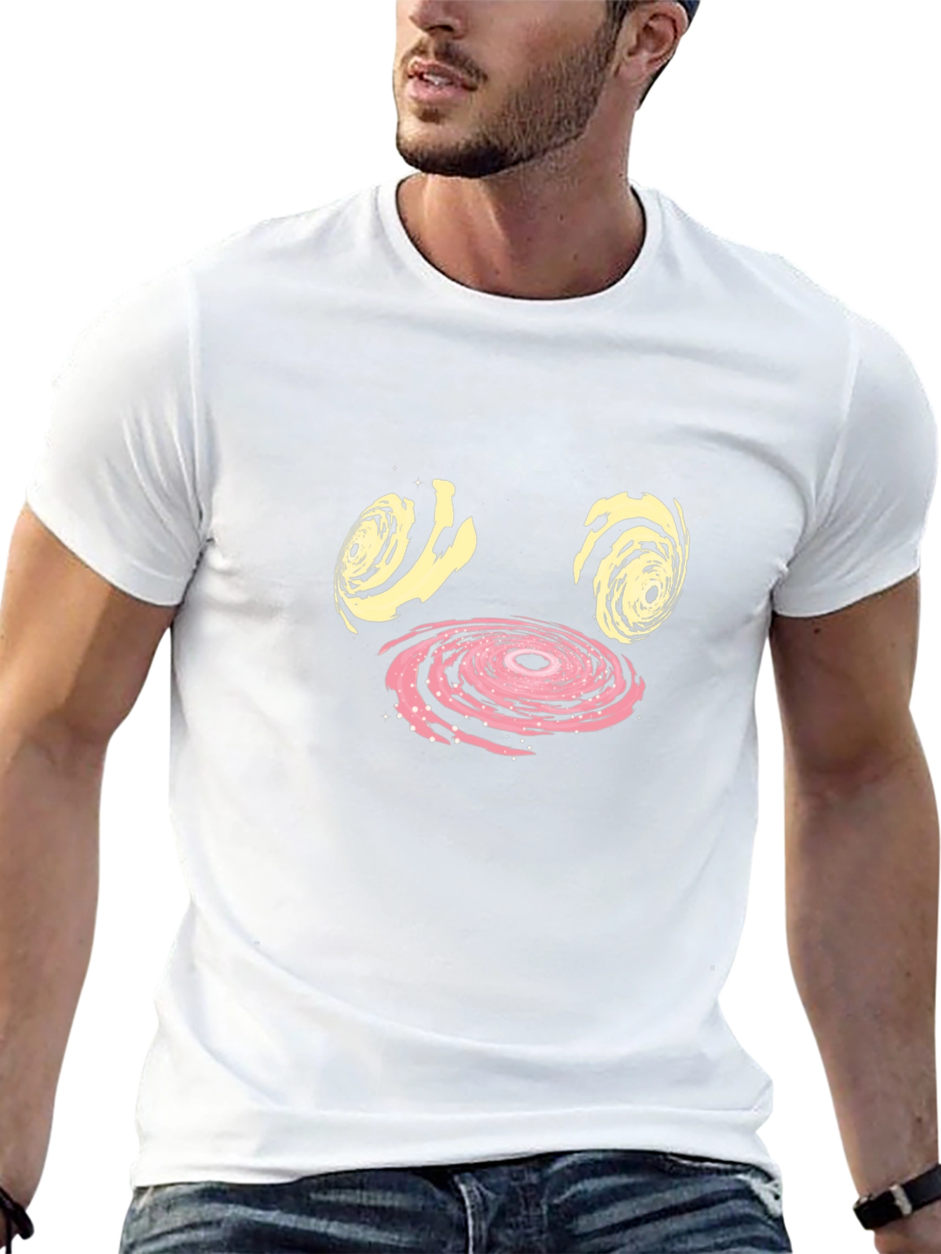 Spiral Face Black T-Shirt