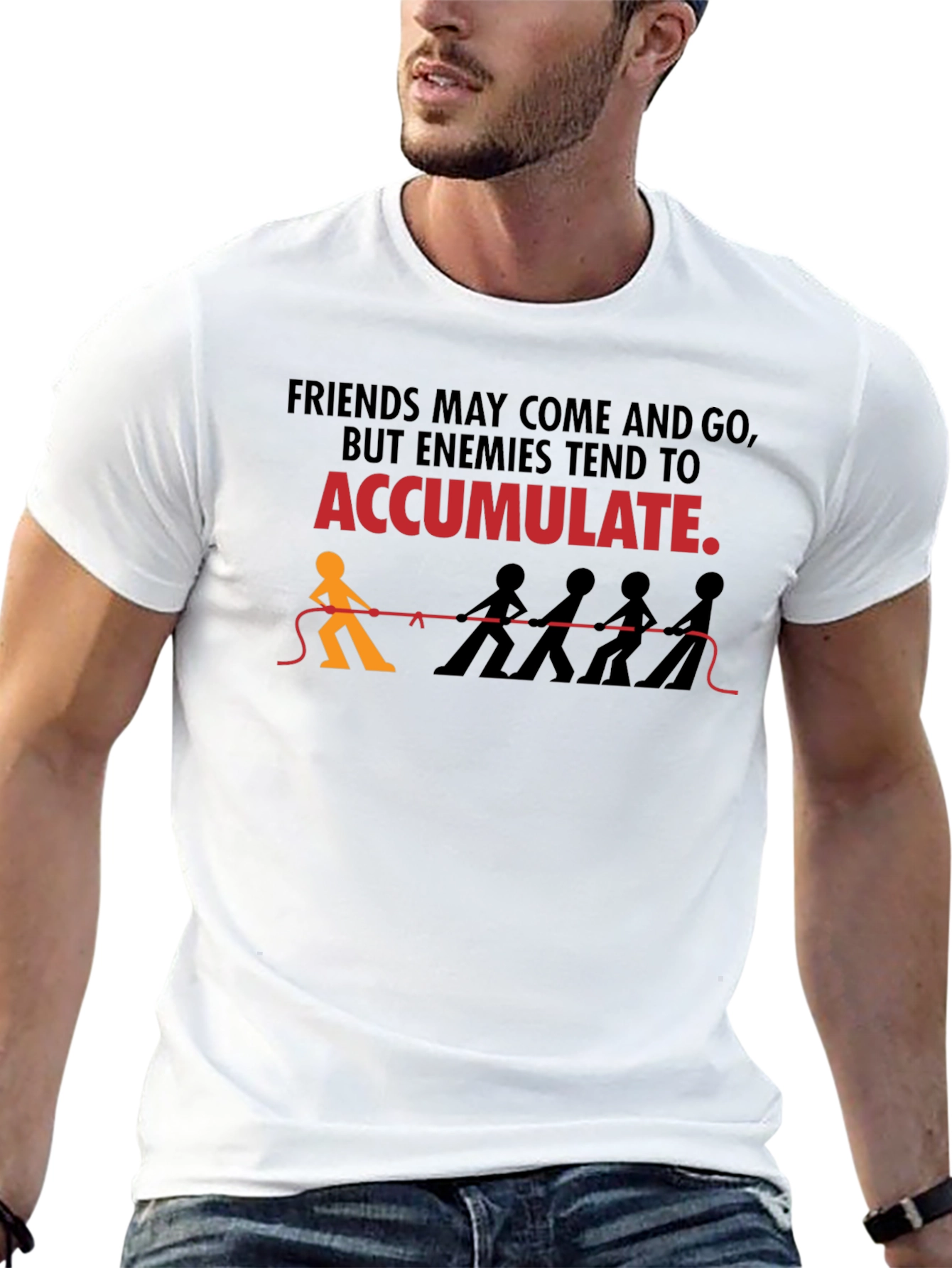 Friends/Enemies Graphic Tee - Accumulate