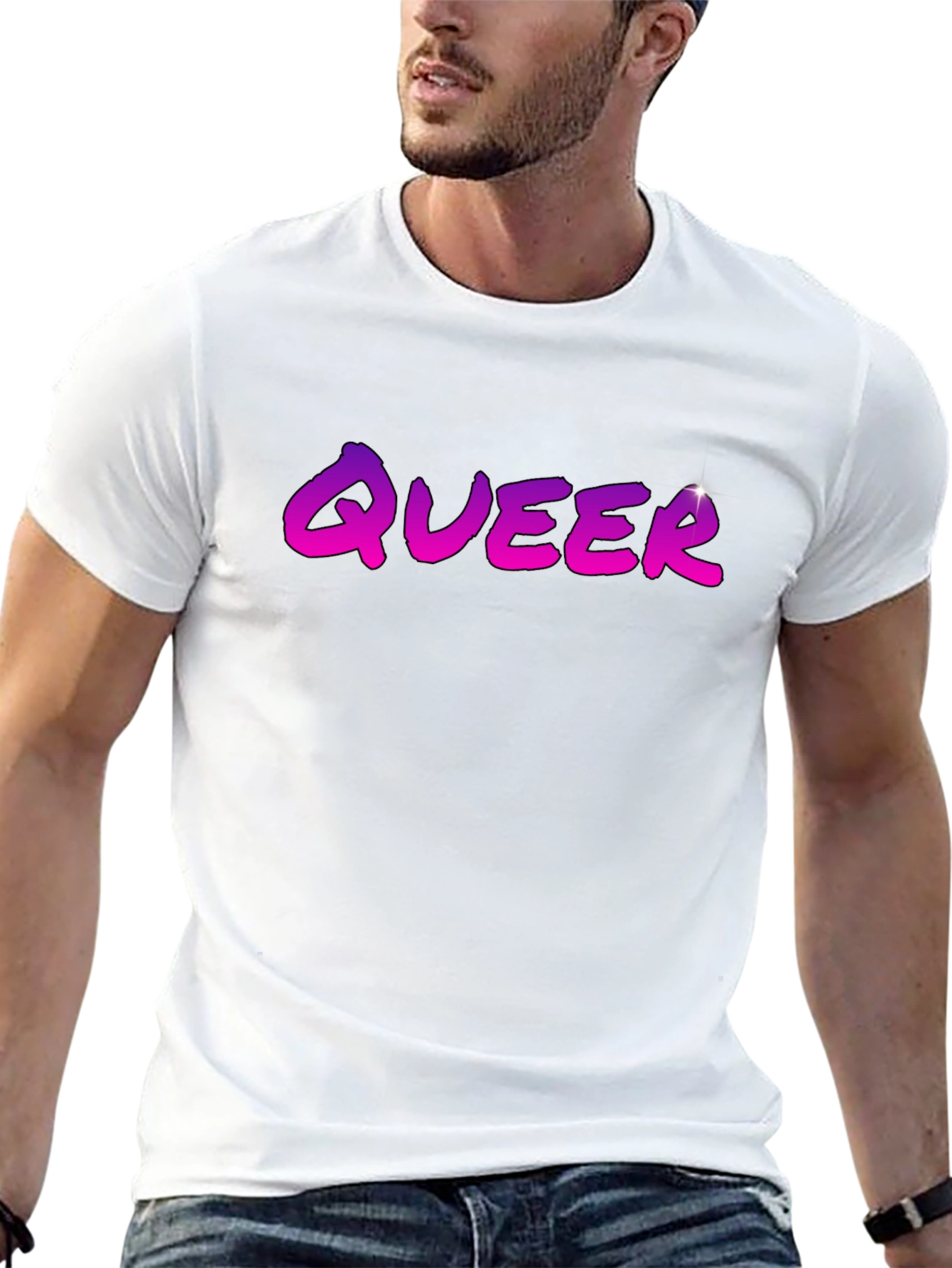 Queer Gradient Tee - Bold & Stylish!
