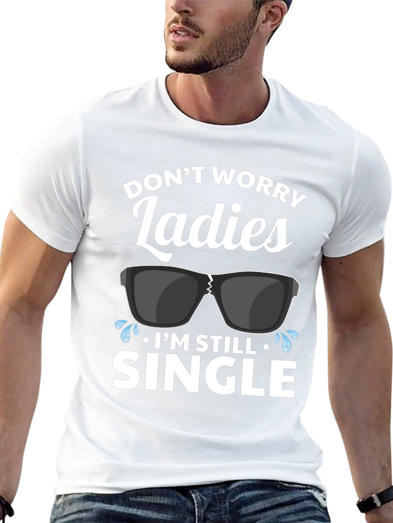 Funny Single Graphic T-Shirt