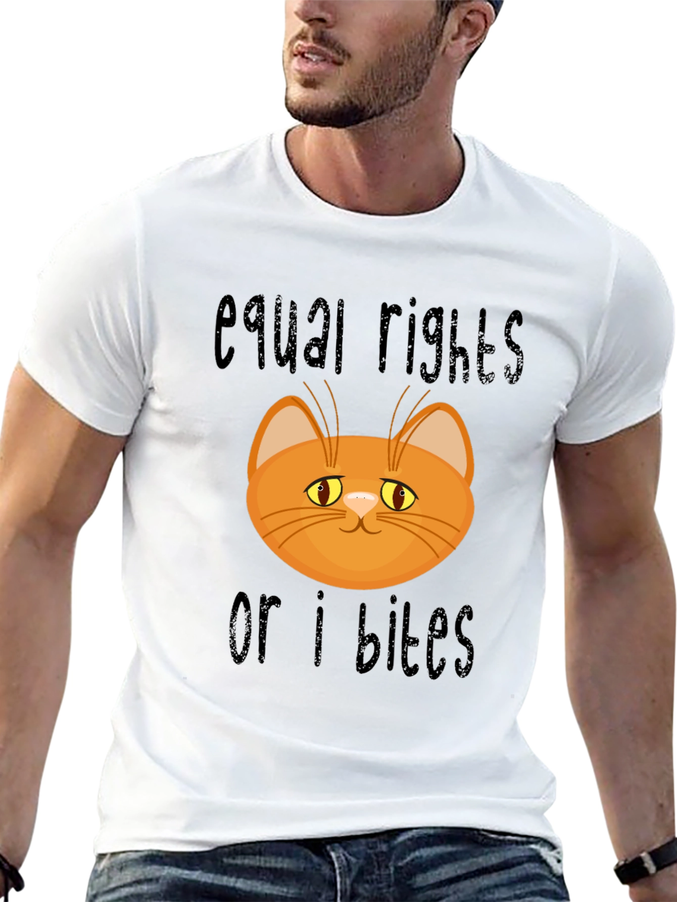 Equal Rights or I Bites Cat T-Shirt