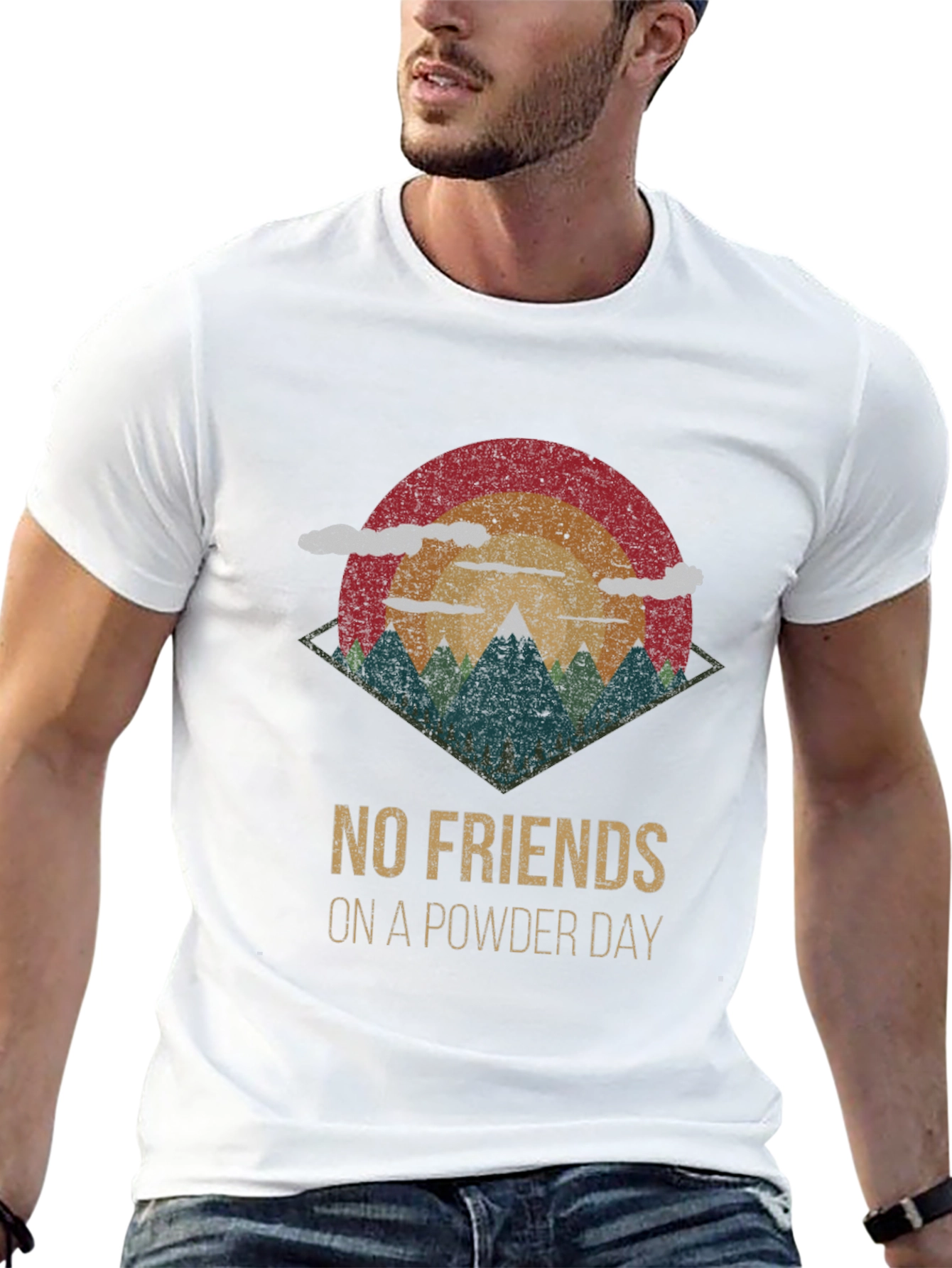 No Friends On A Powder Day T-Shirt