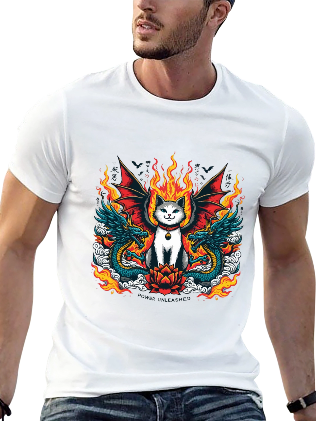 Dragon Cat Graphic Tee - Unleash Your Style!