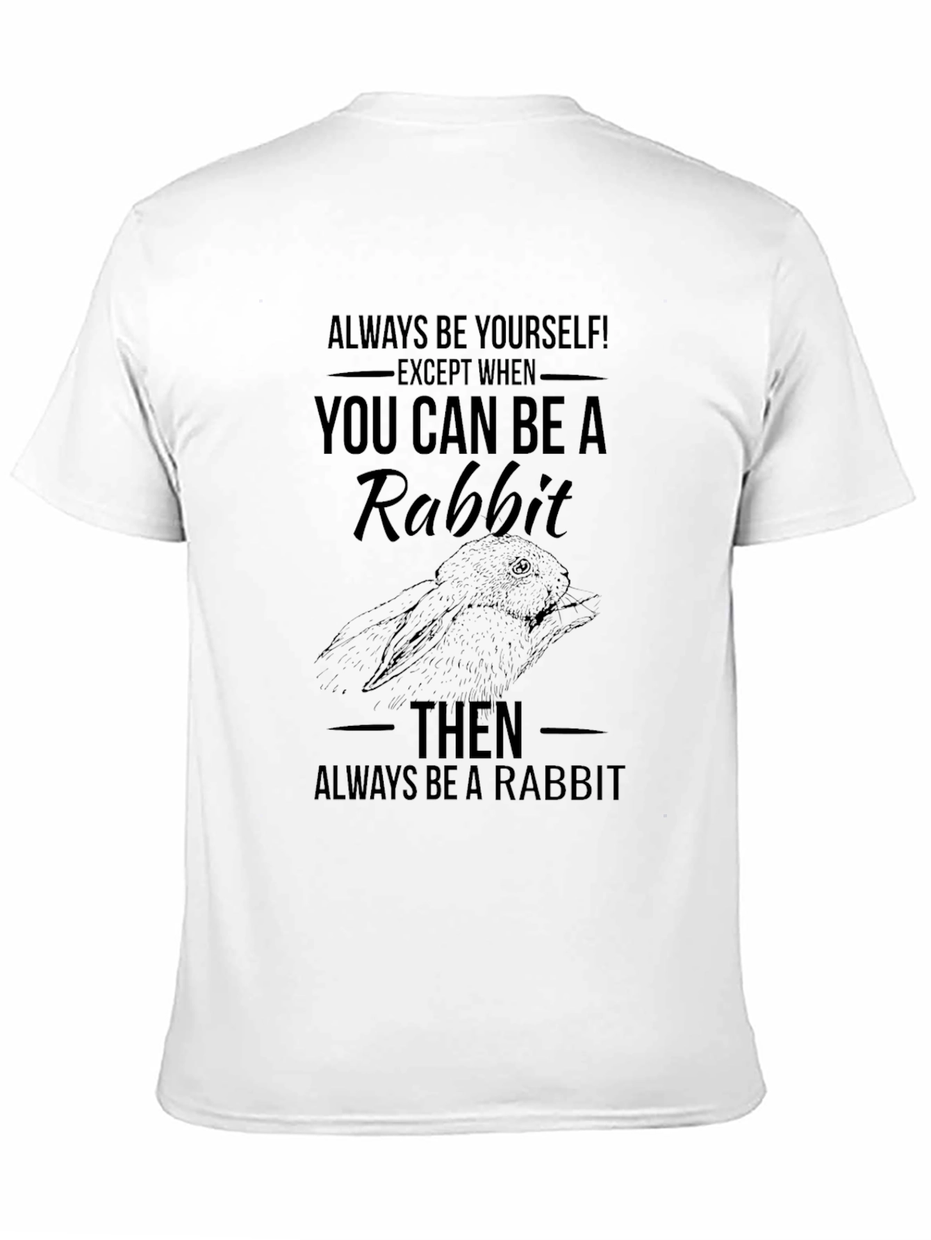 Rabbit Graphic Print T-Shirt