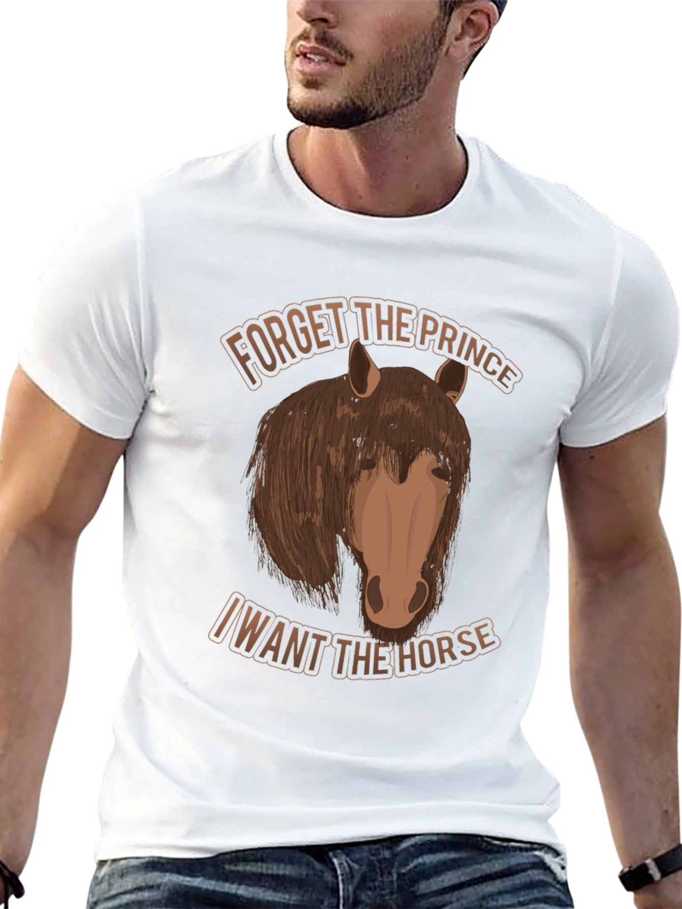 Forget the Prince Horse Graphic T-Shirt