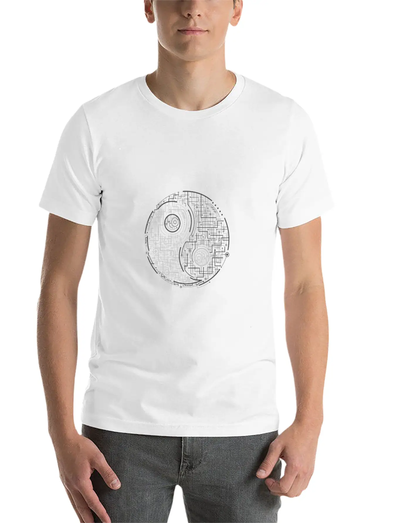 Electric Balance Unisex Casual T-Shirt – Clean Design For Daily Comfort
