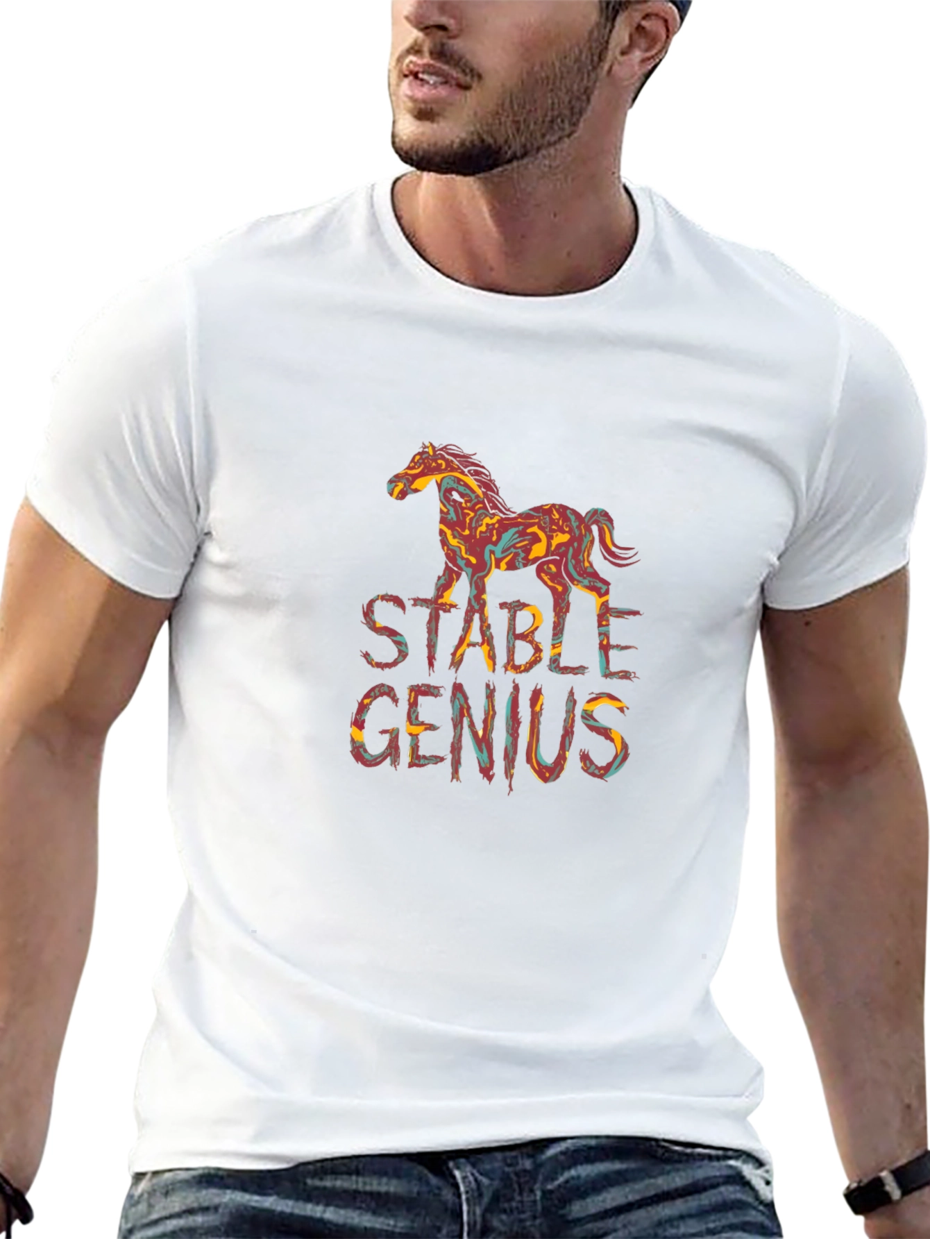 Stable Genius Graphic Tee - Unique Horse Design
