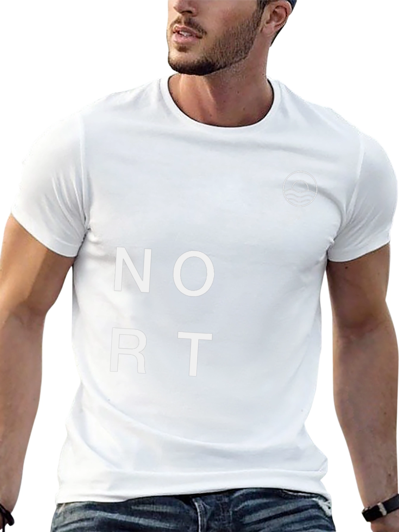 Modern Black Graphic Tee - NORTH Style