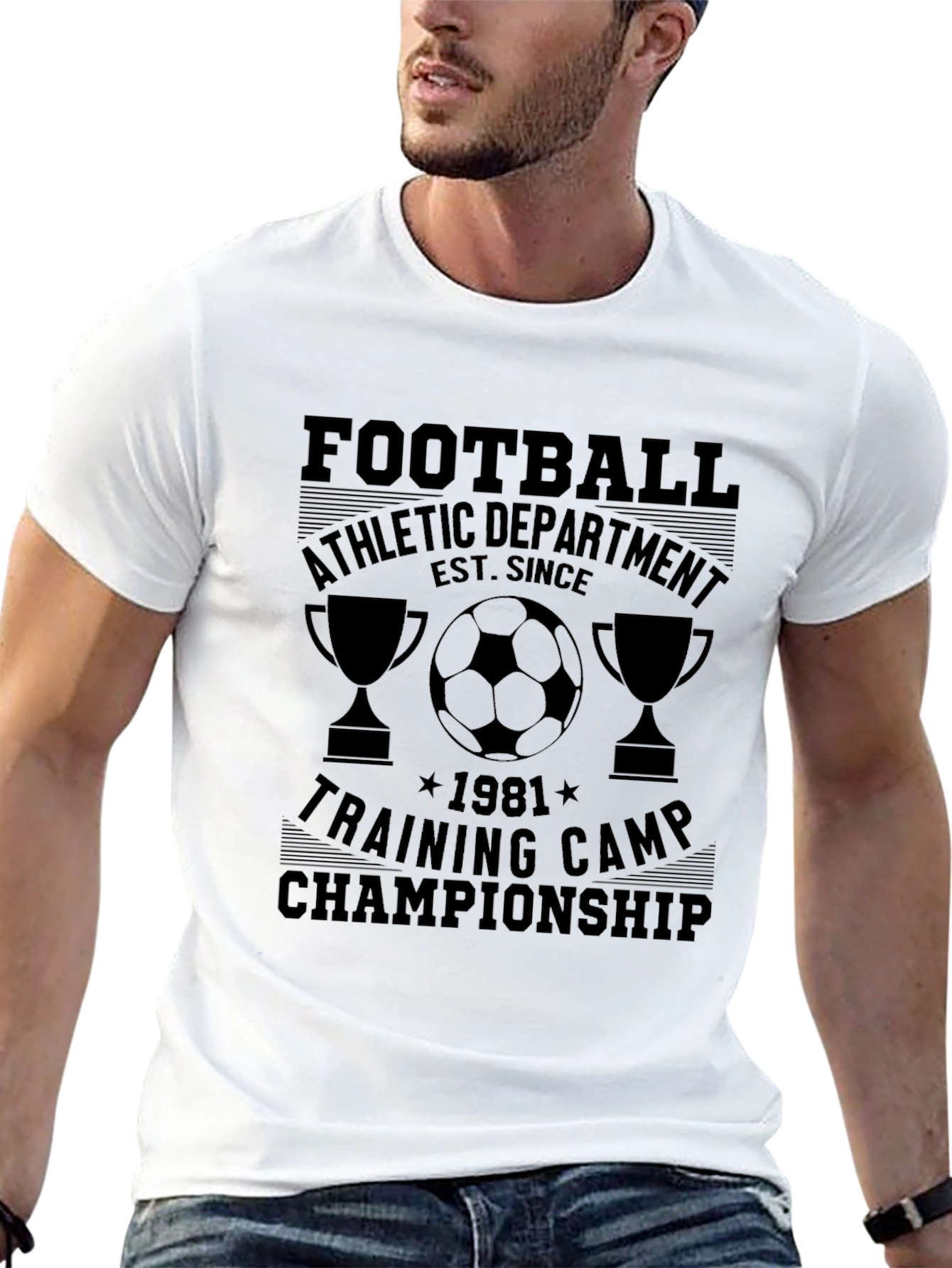 Football Athletic Department Black Graphic Tee