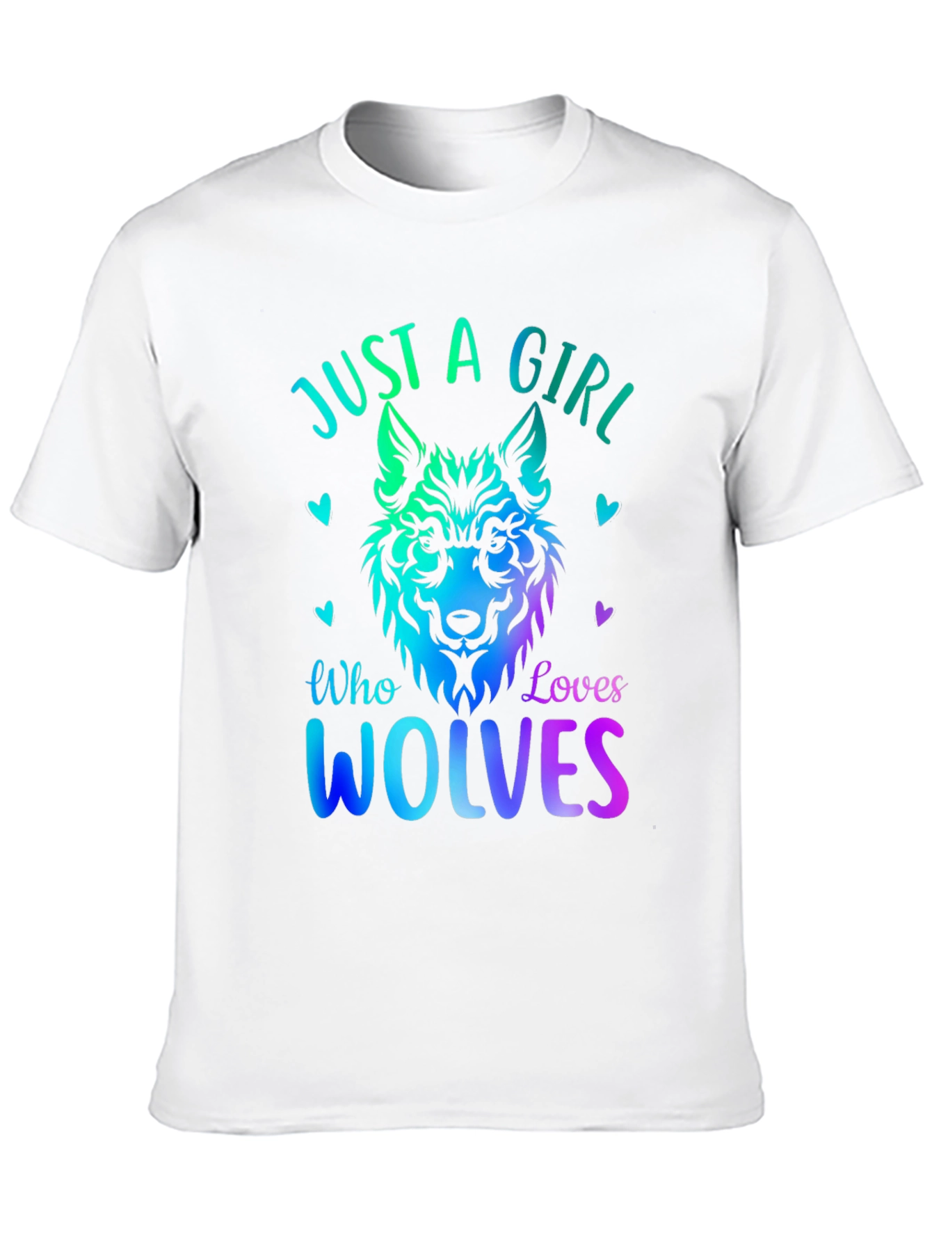Just A Girl Who Loves Wolves Graphic Tee