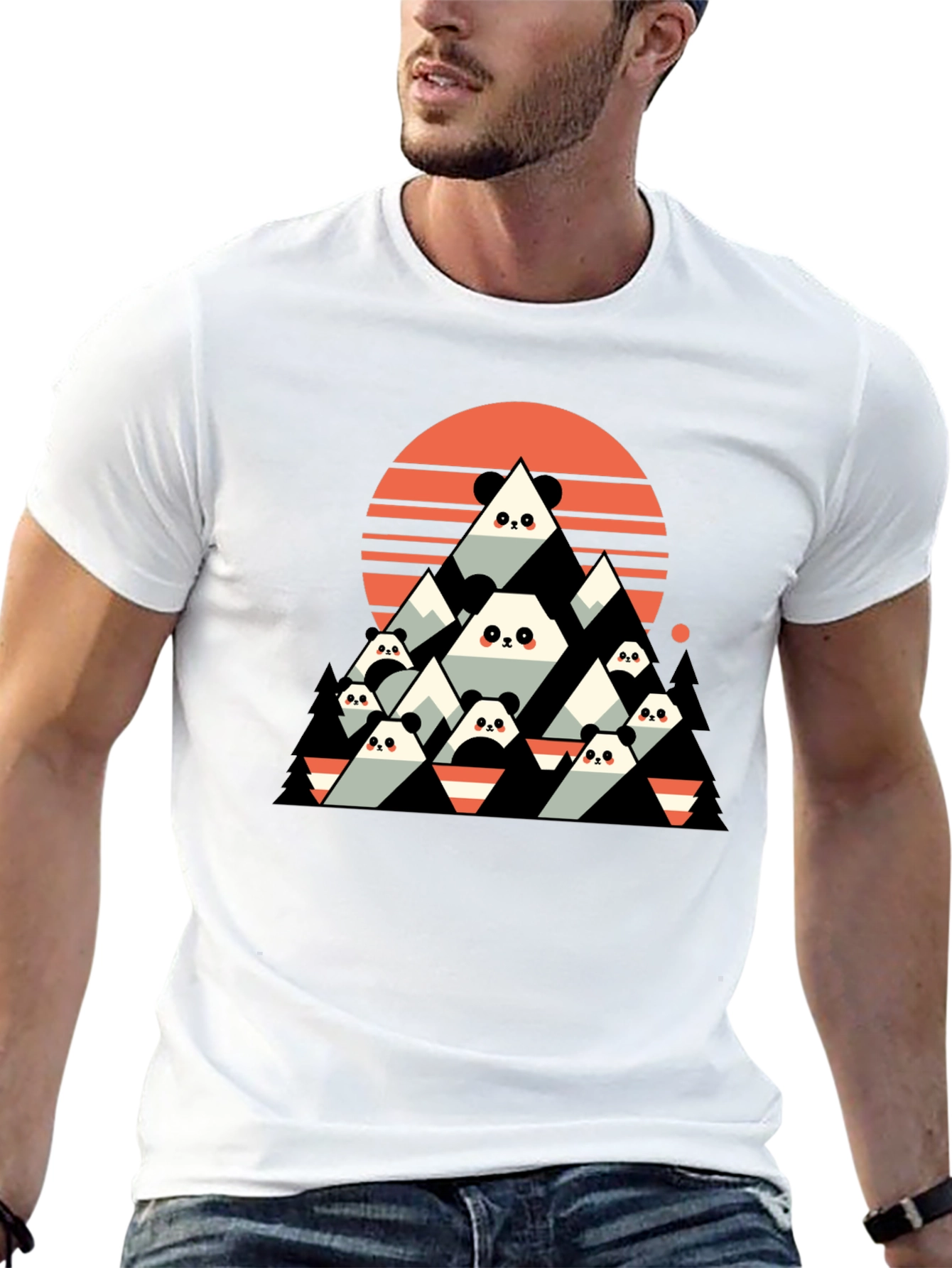 Panda Mountain Graphic Tee