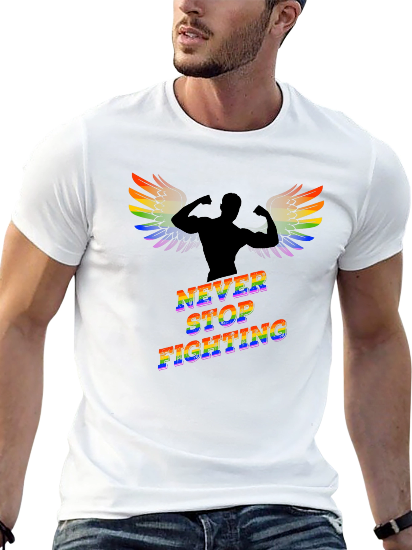 Never Stop Fighting Graphic Tee