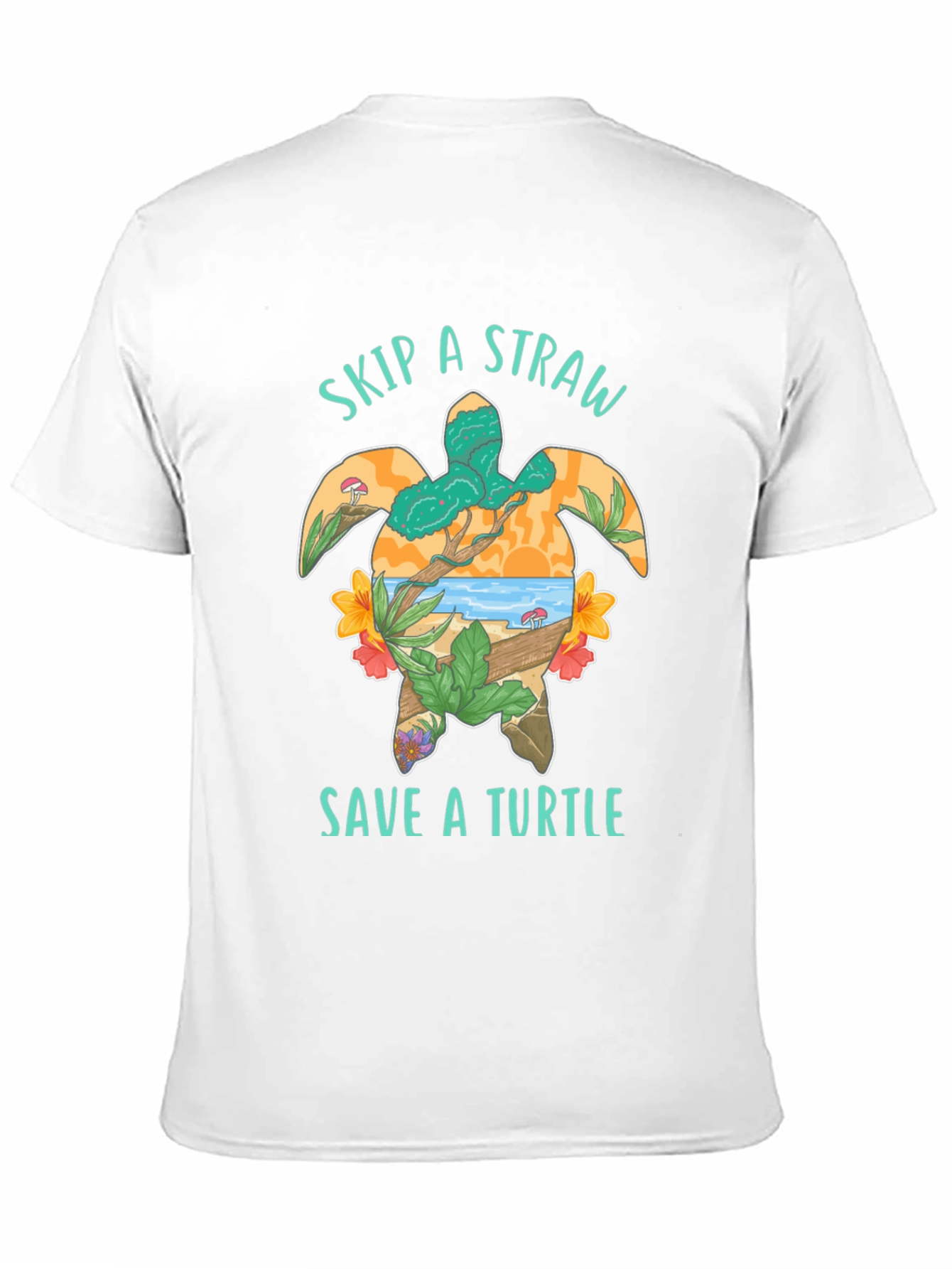 Skip A Straw Save A Turtle T-Shirt
