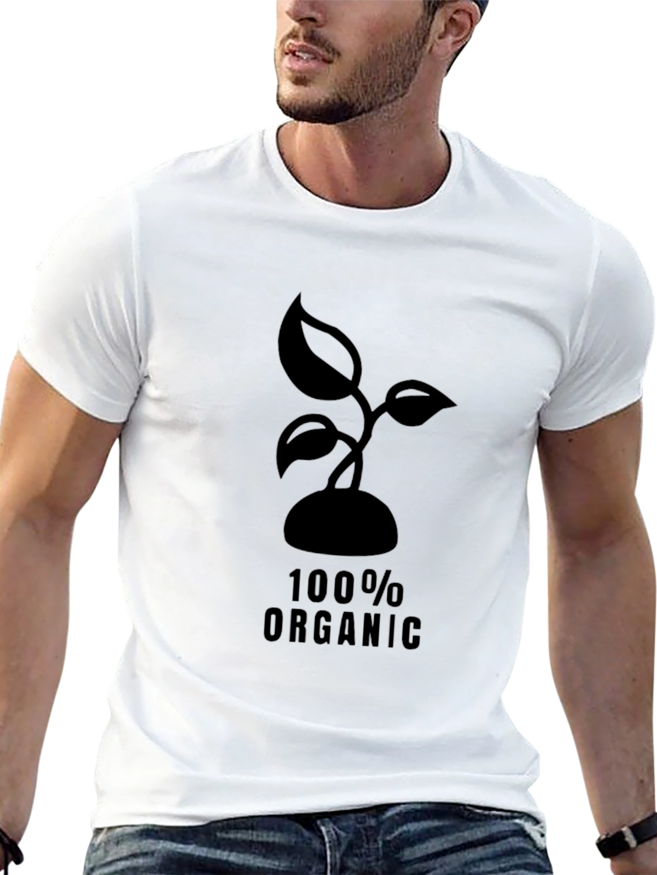 Organic Sprout Black T-Shirt