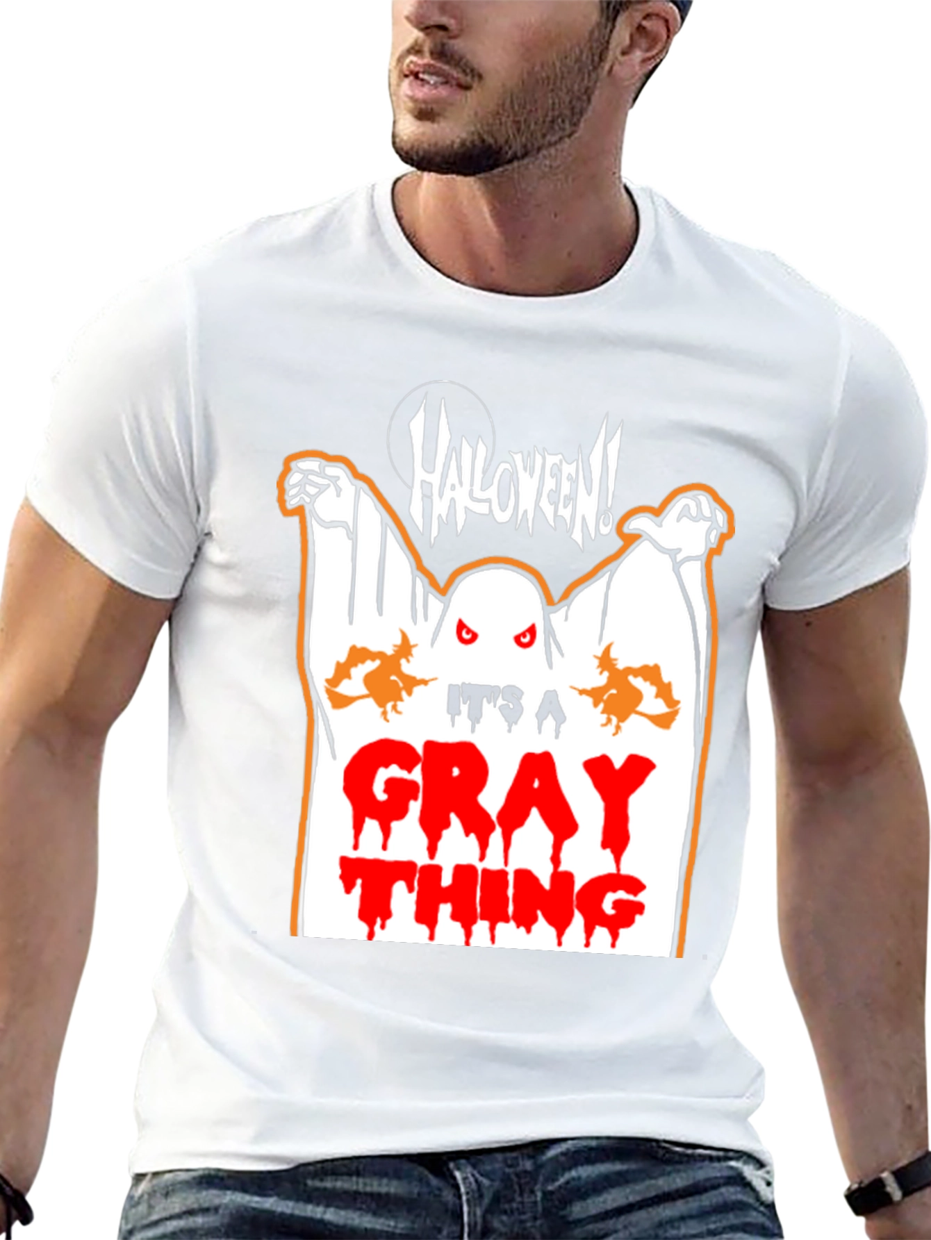 Halloween Ghost Graphic T-Shirt