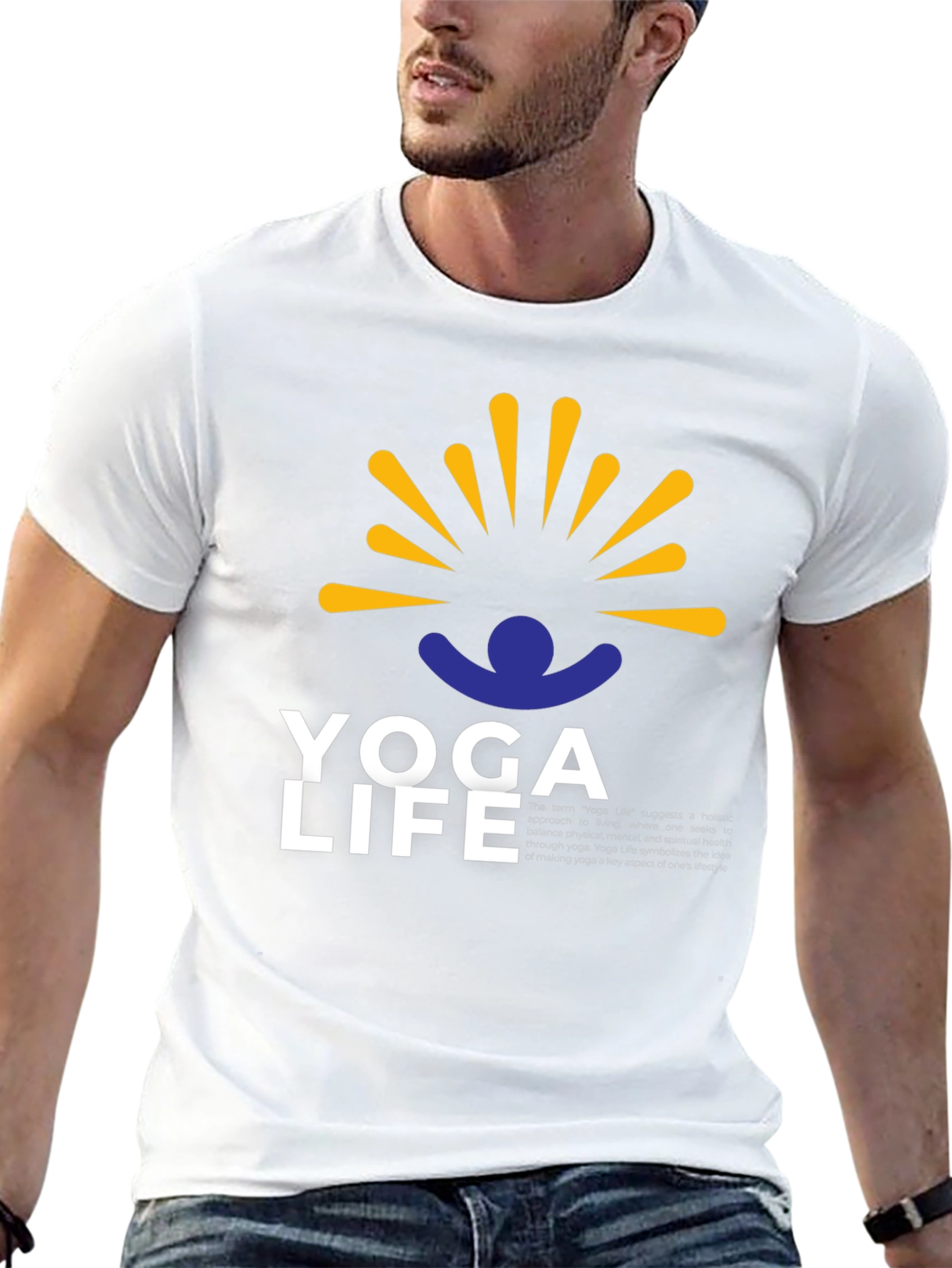 Yoga Life Graphic Tee - Relax & Recharge
