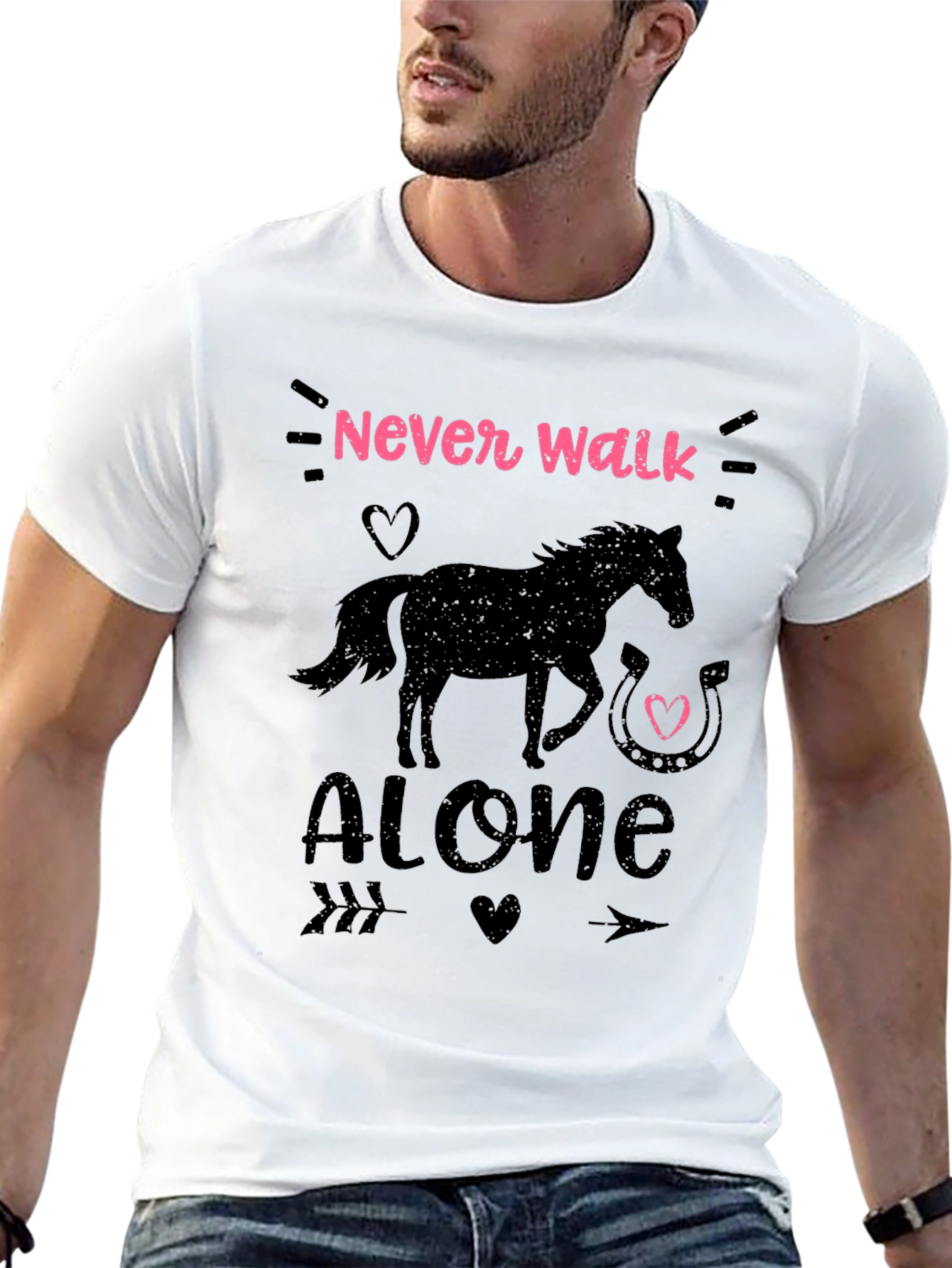 Never Walk Alone Horse Graphic Tee