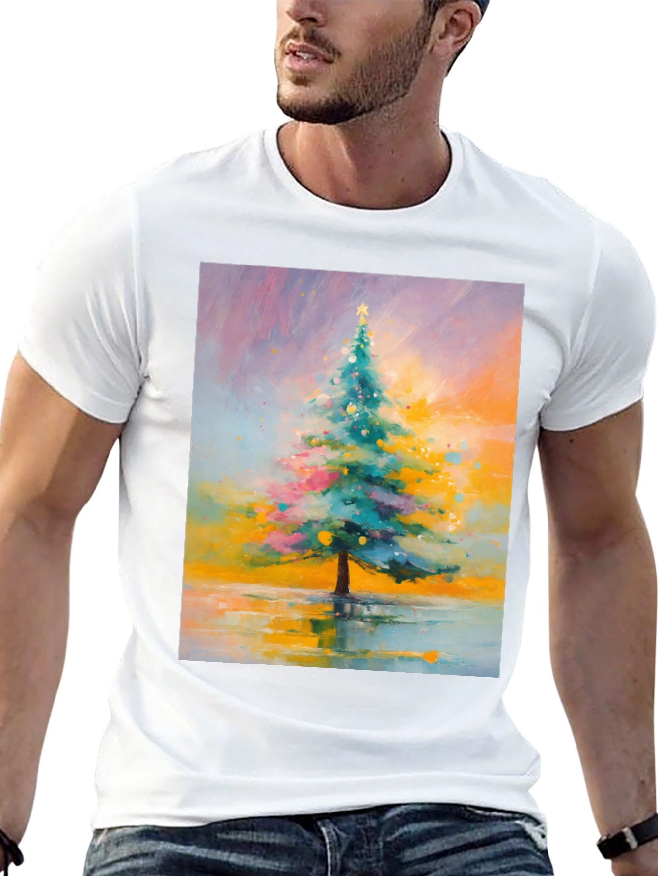 Christmas Tree Art T-Shirt - Holiday Season Tee