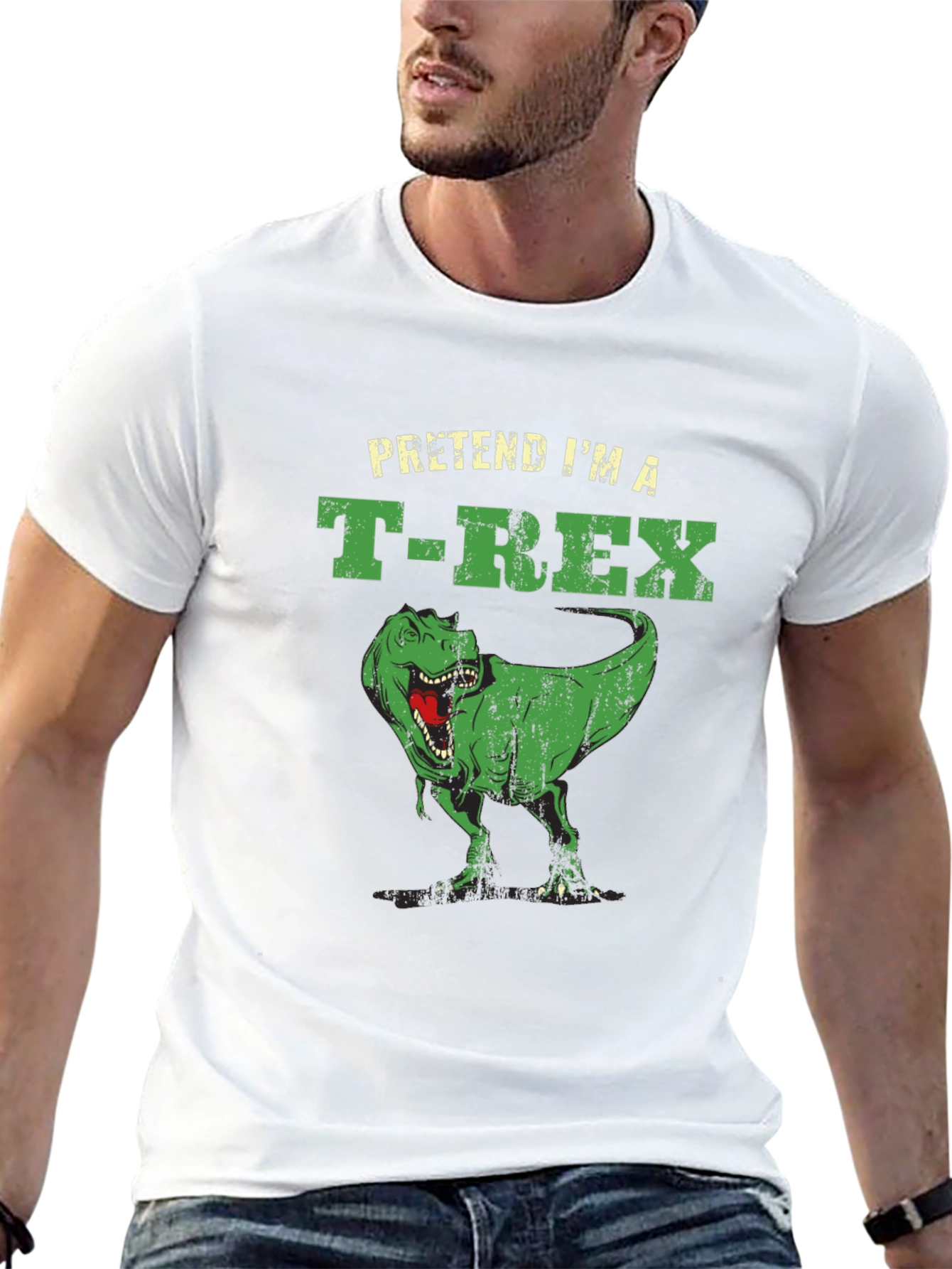 Pretend Im a T-Rex Funny Black T-Shirt