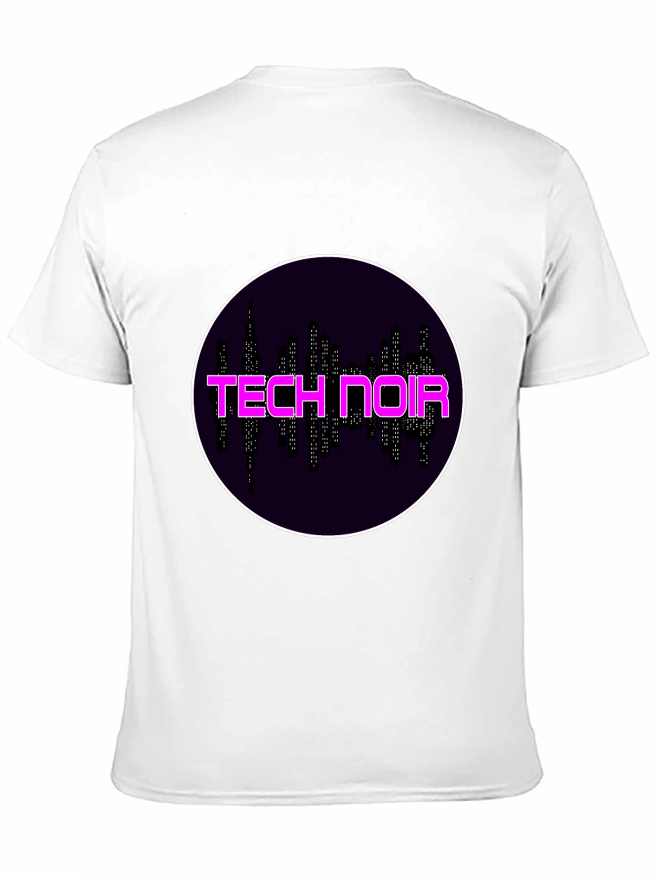 Tech Noir Graphic Tee - Black