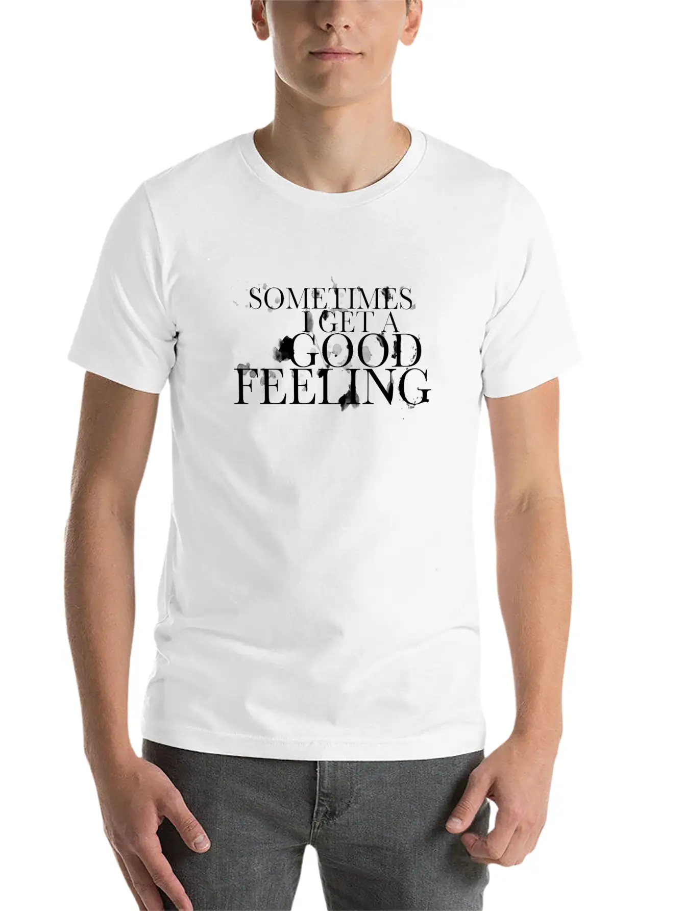 Good Feeling Unisex Casual T-Shirt – Clean Design For Daily Comfort
