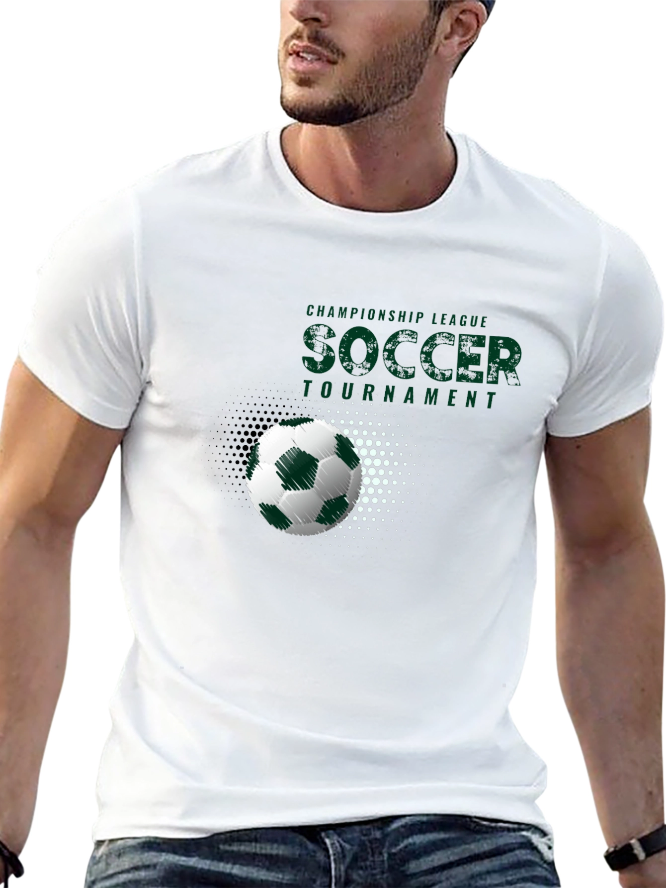 Soccer Tournament Graphic Tee - Black