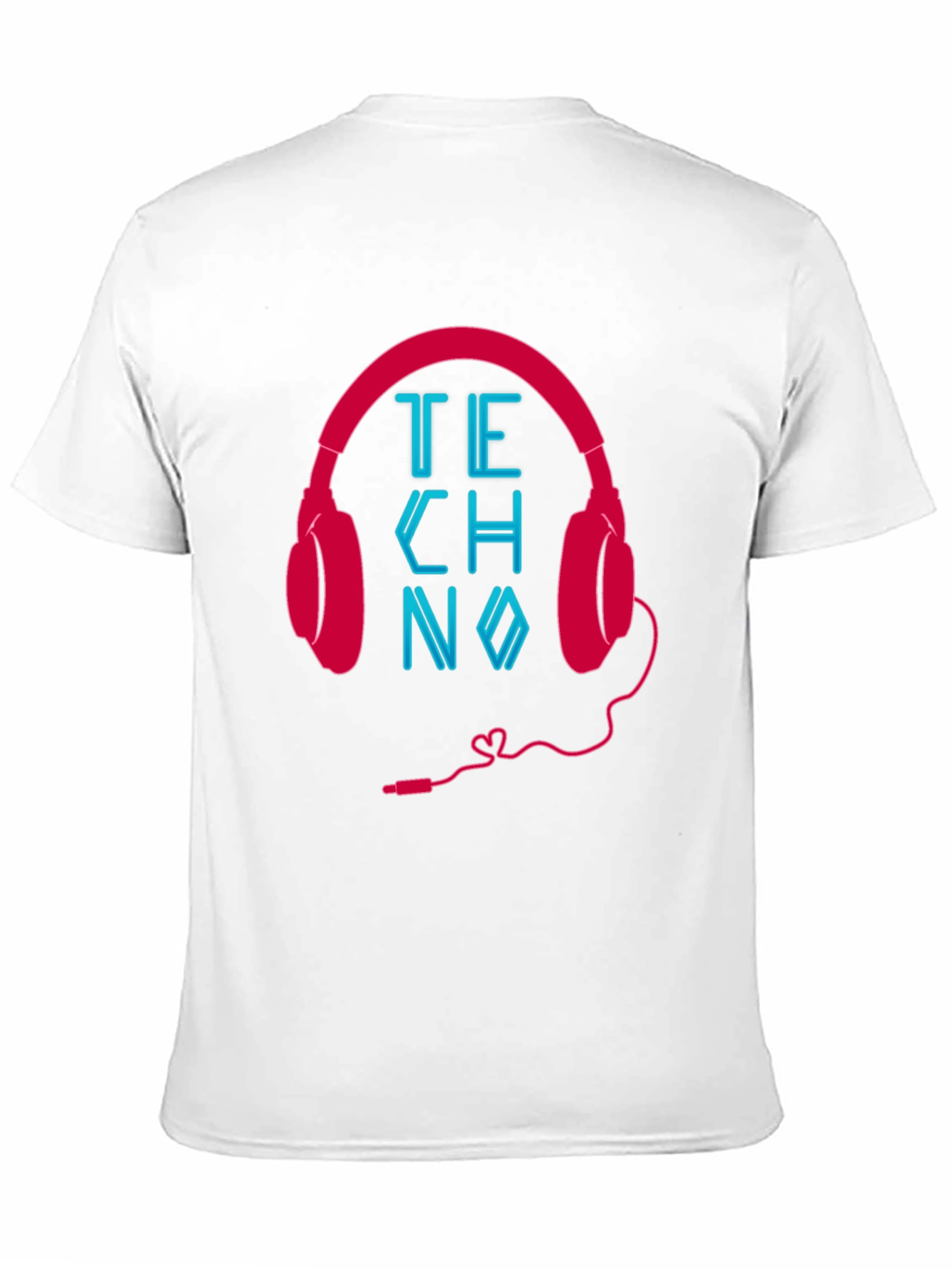 Techno Headphones Graphic Tee - Stylish Music Lovers T-Shirt