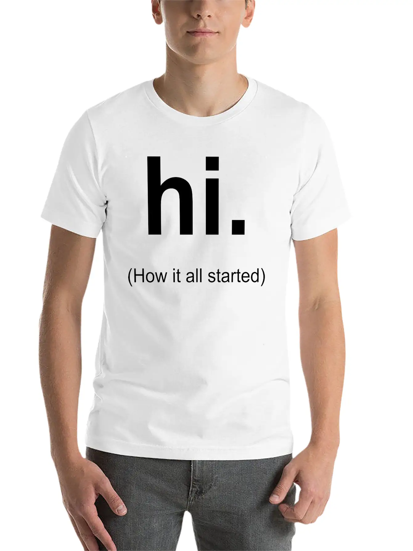 Hi Unisex Casual T-Shirt – Clean Design For Daily Comfort