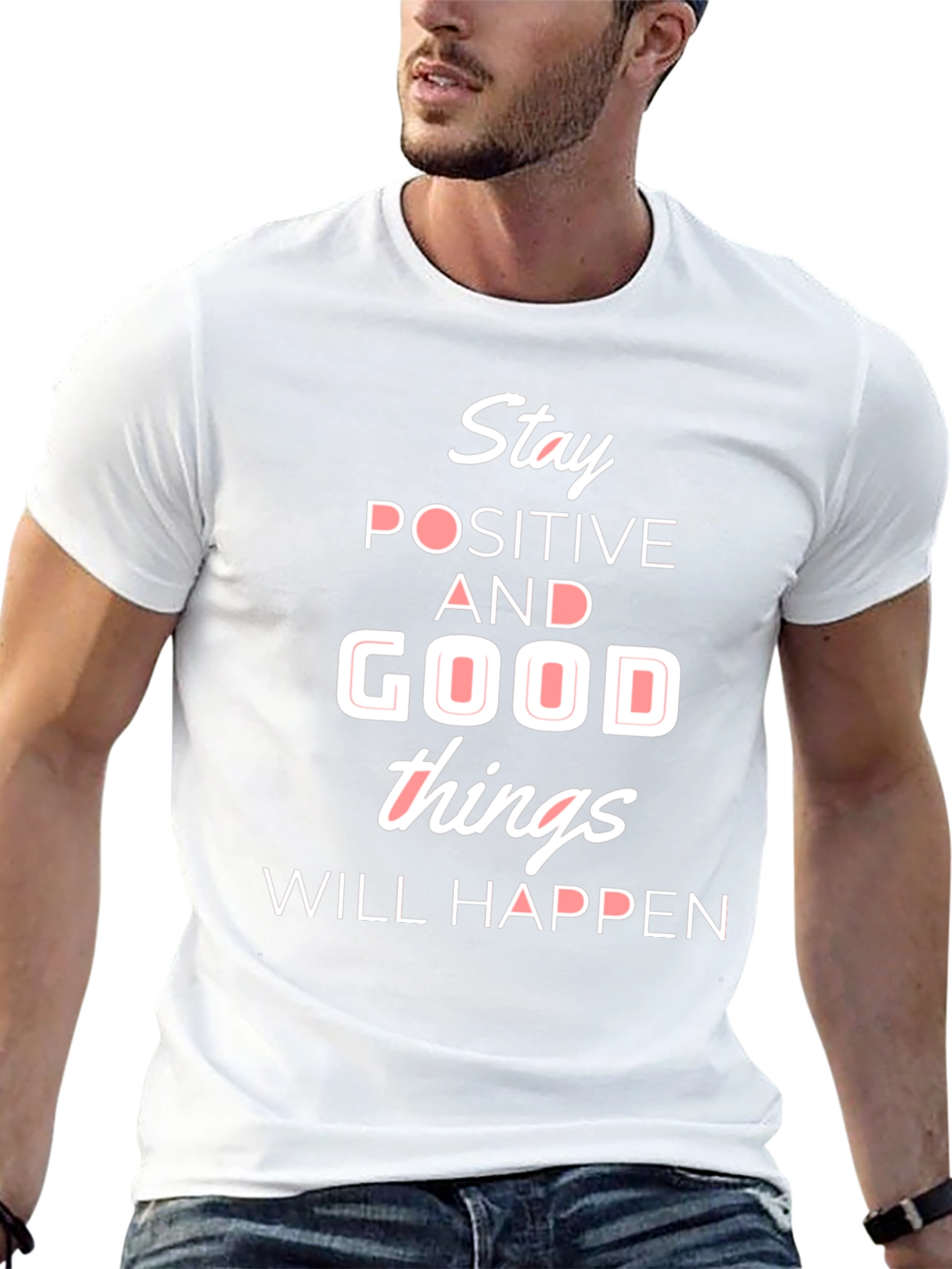 Stay Positive Graphic T-Shirt