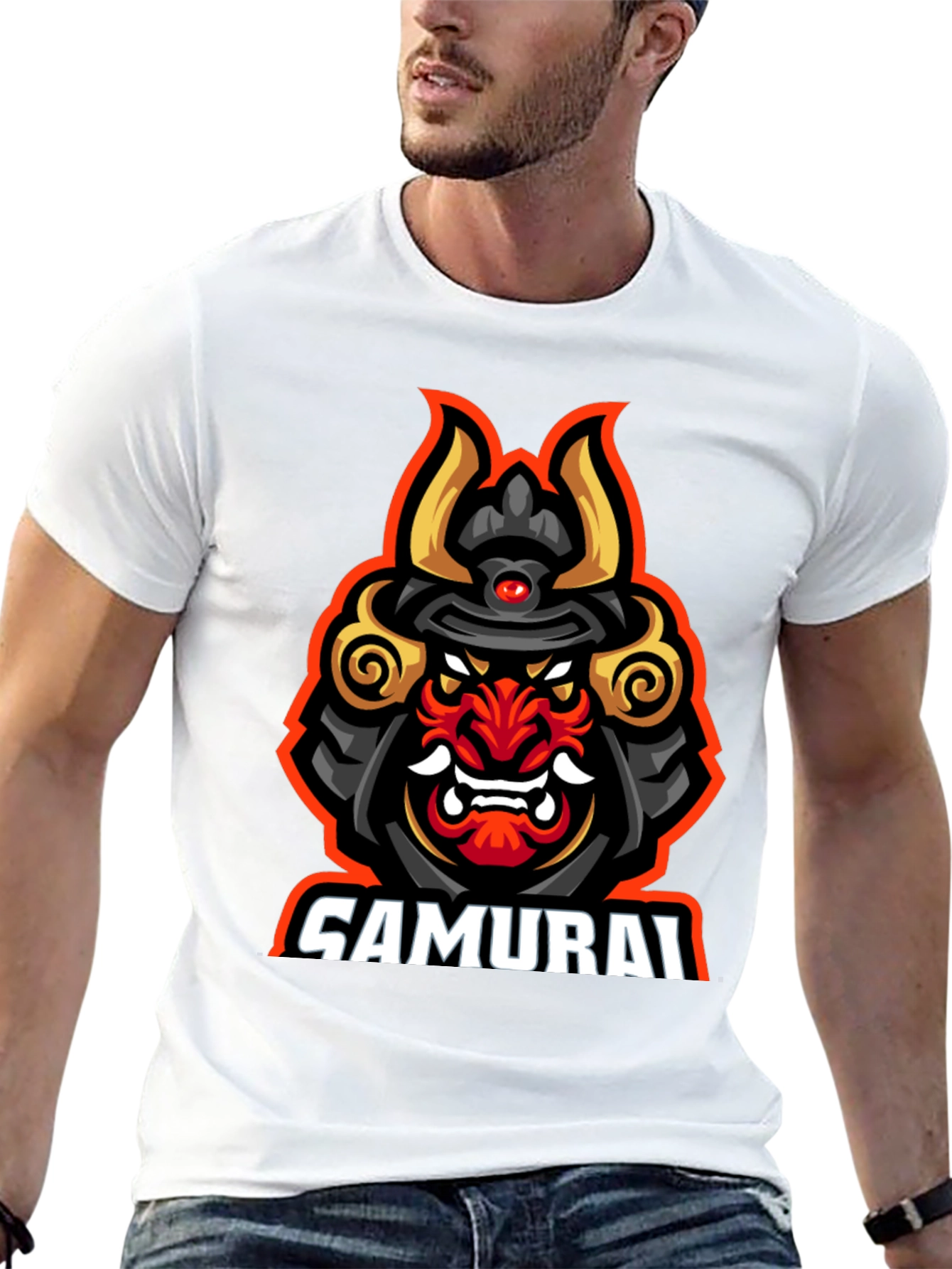 Samurai Graphic T-Shirt - Bold Warrior Design