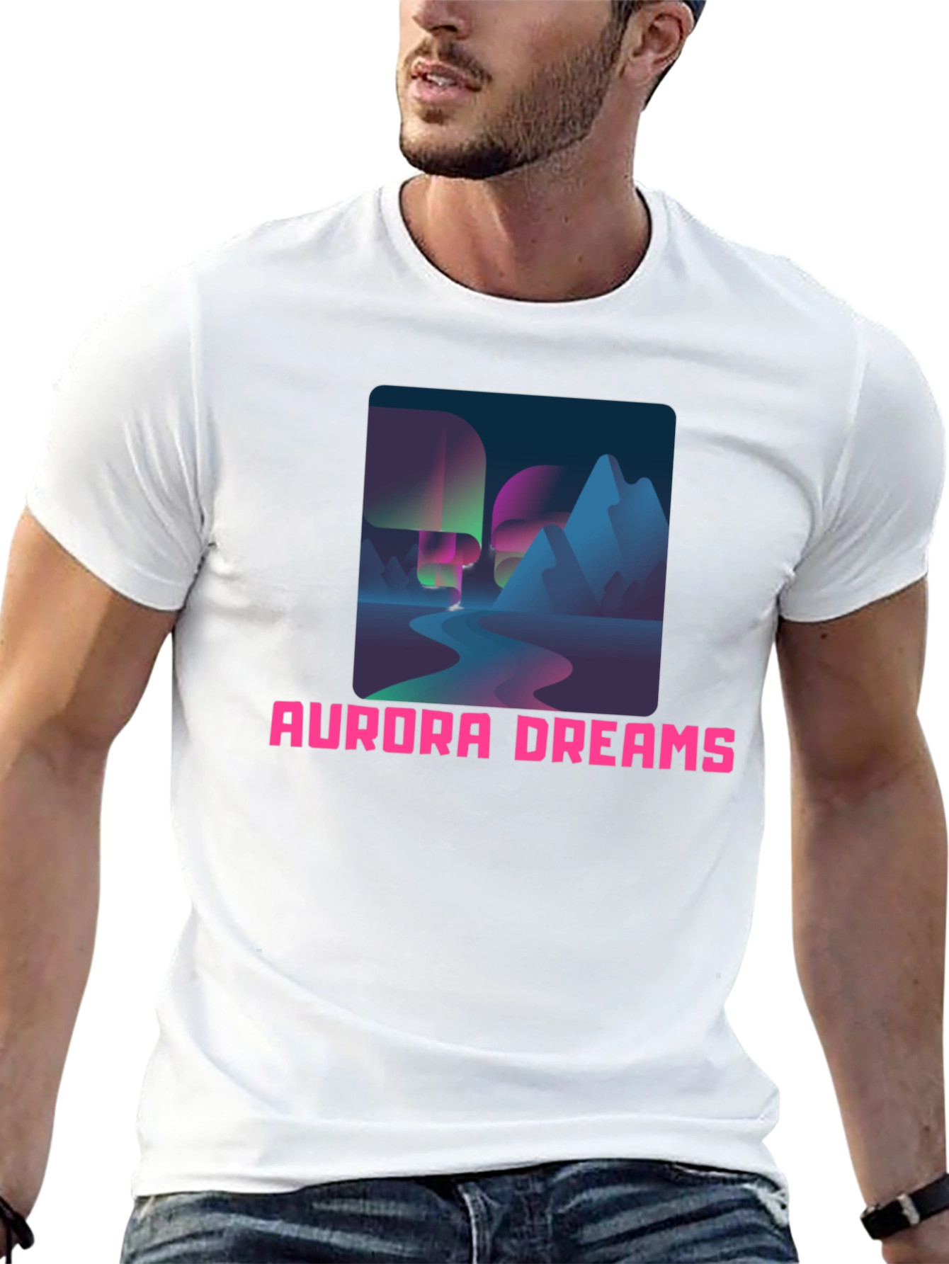 Aurora Dreams Graphic Tee - Stylish Comfort
