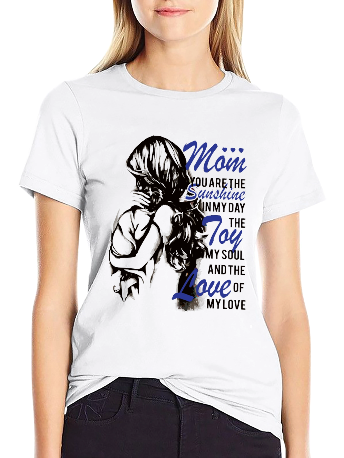 Mom Sunshine T-Shirt - Comfort Fit Black Tee