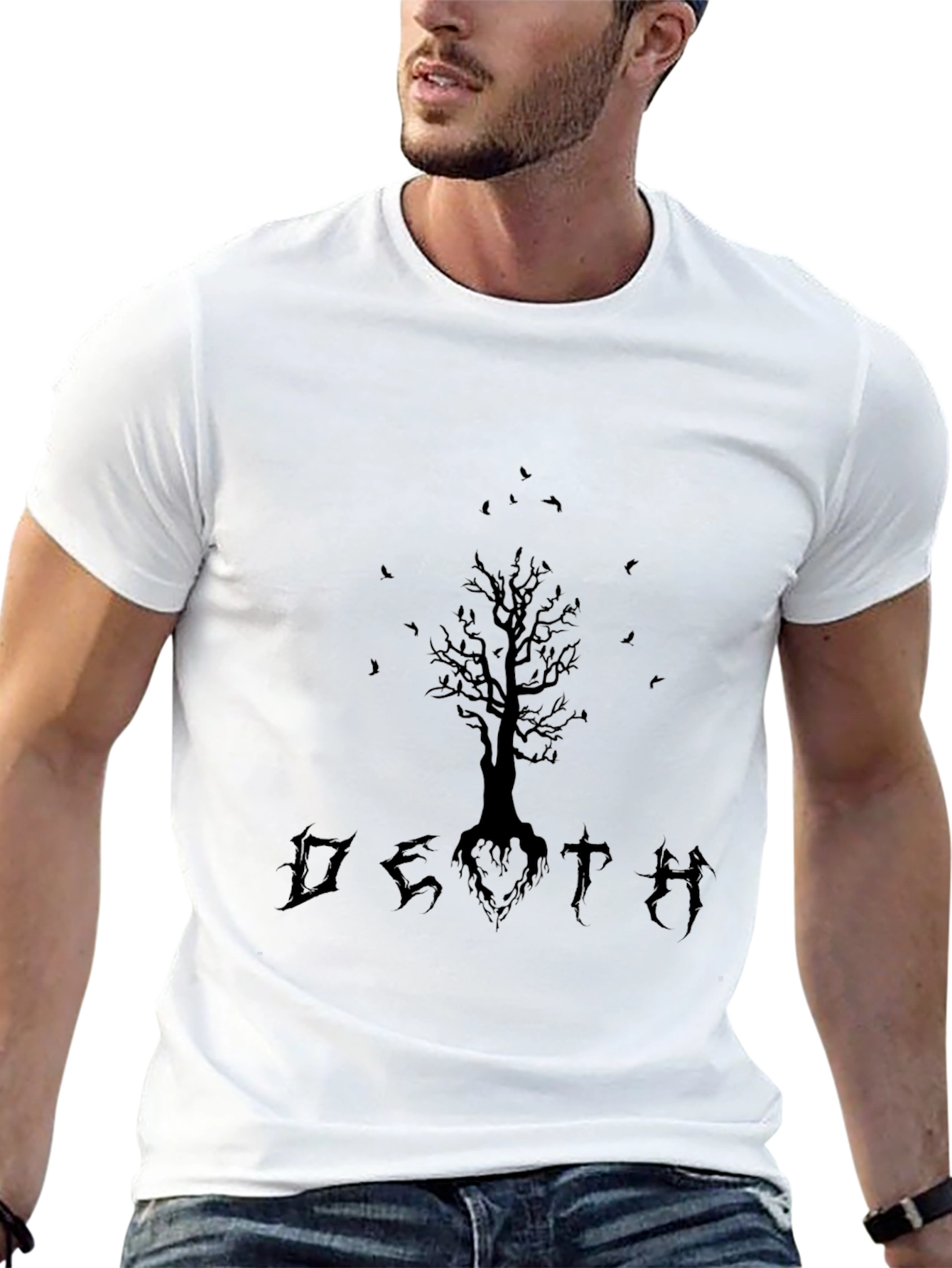 Death Tree Graphic T-Shirt - Gothic Style