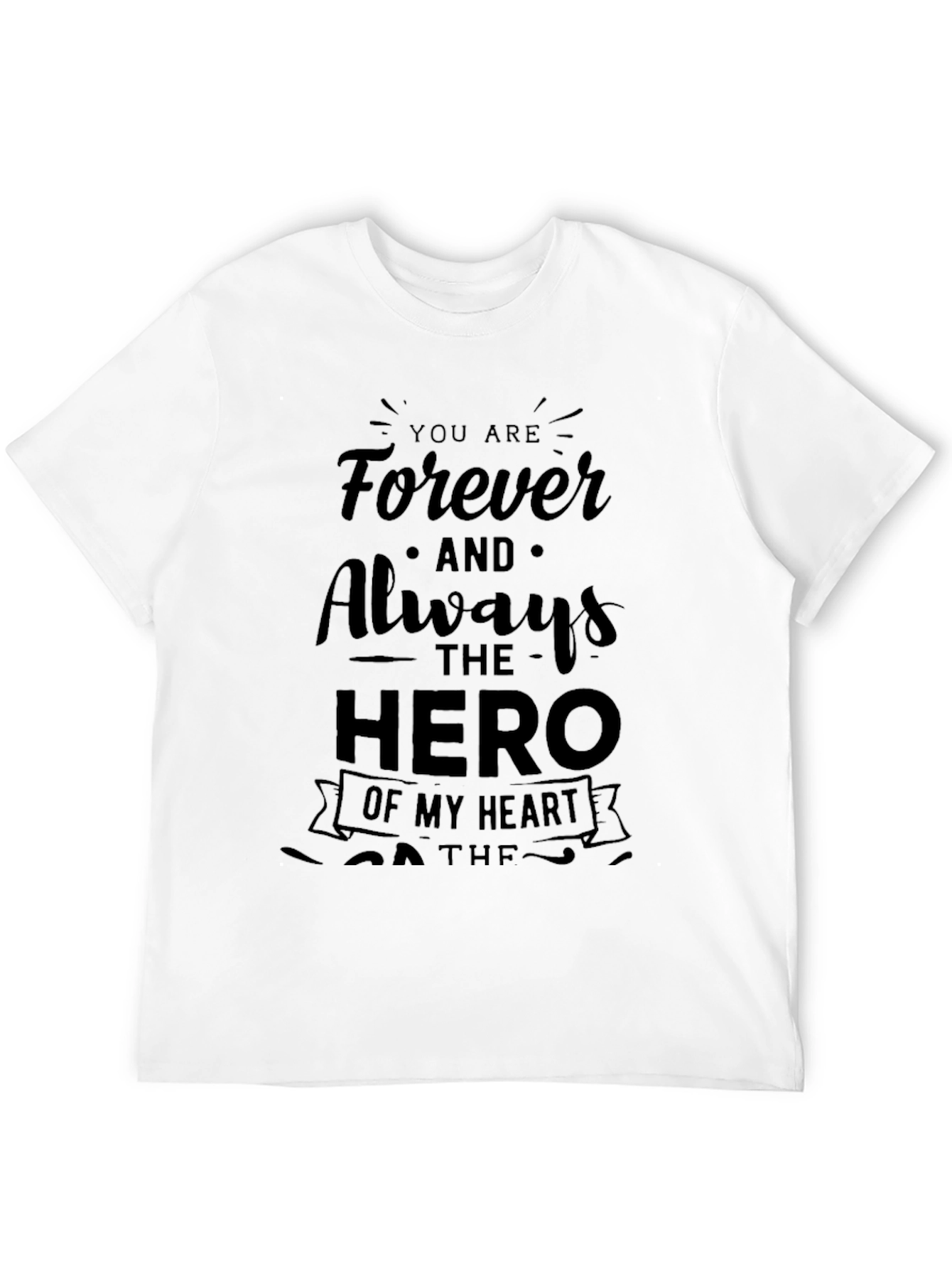Forever Hero Black Graphic Tee