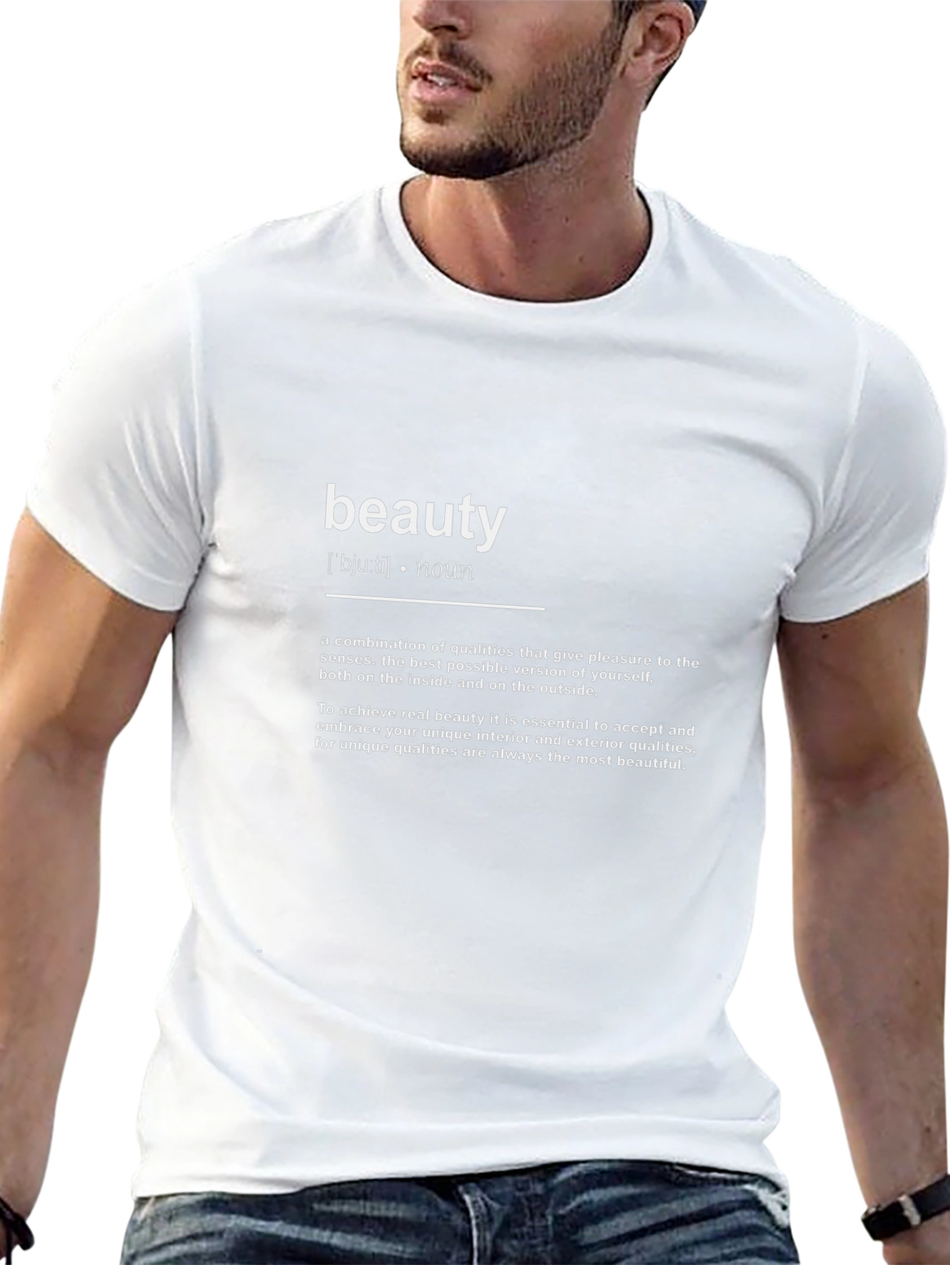 Beauty Definition Graphic Tee - Comfortable Black T-Shirt