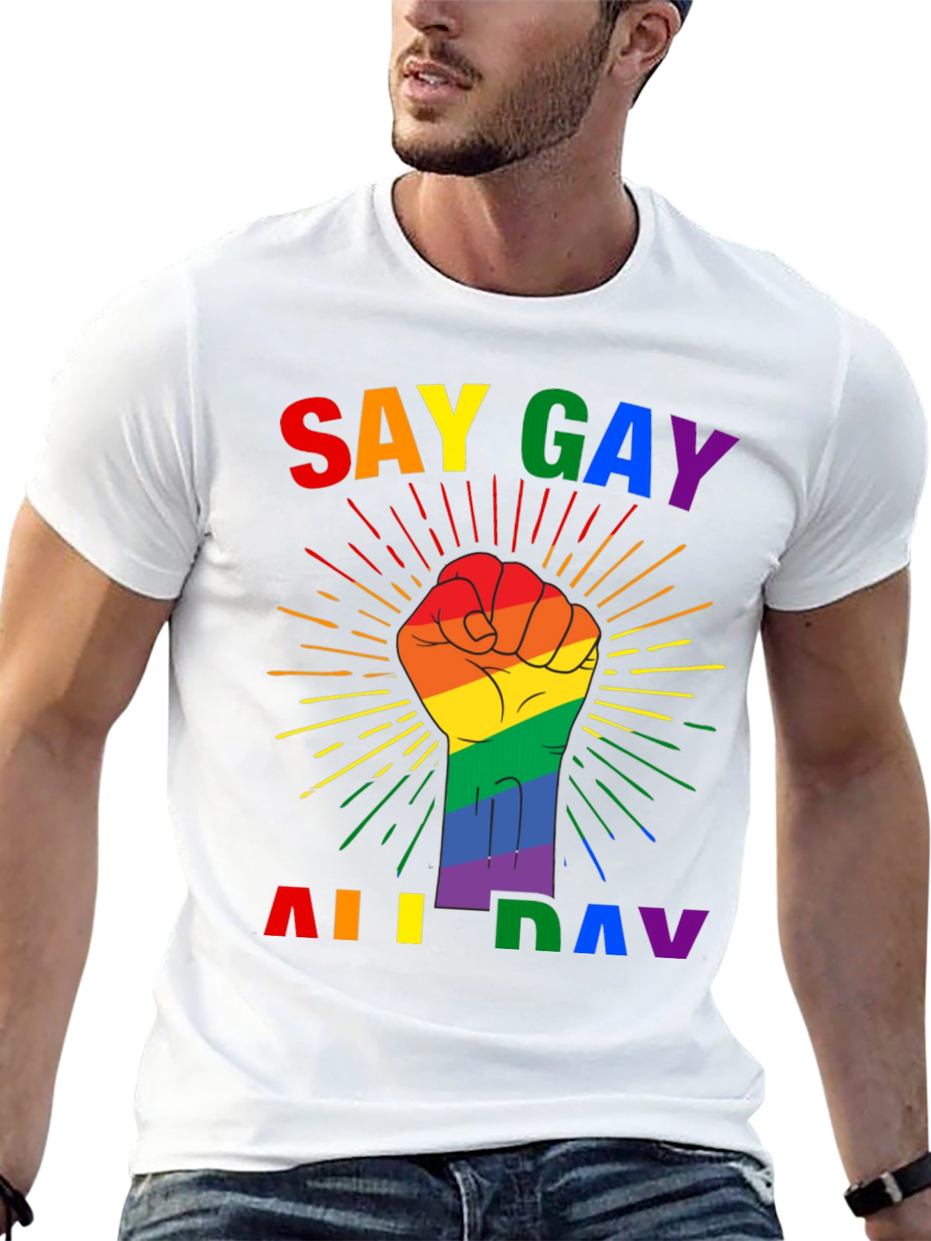 Say Gay All Day Pride T-Shirt