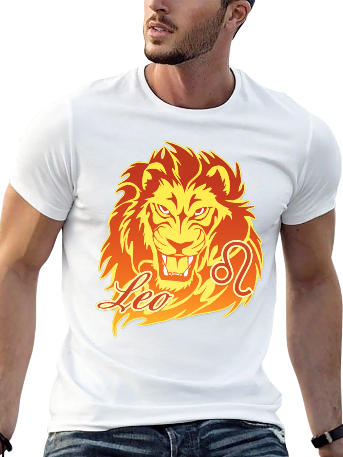 Leo Zodiac Graphic Print T-Shirt