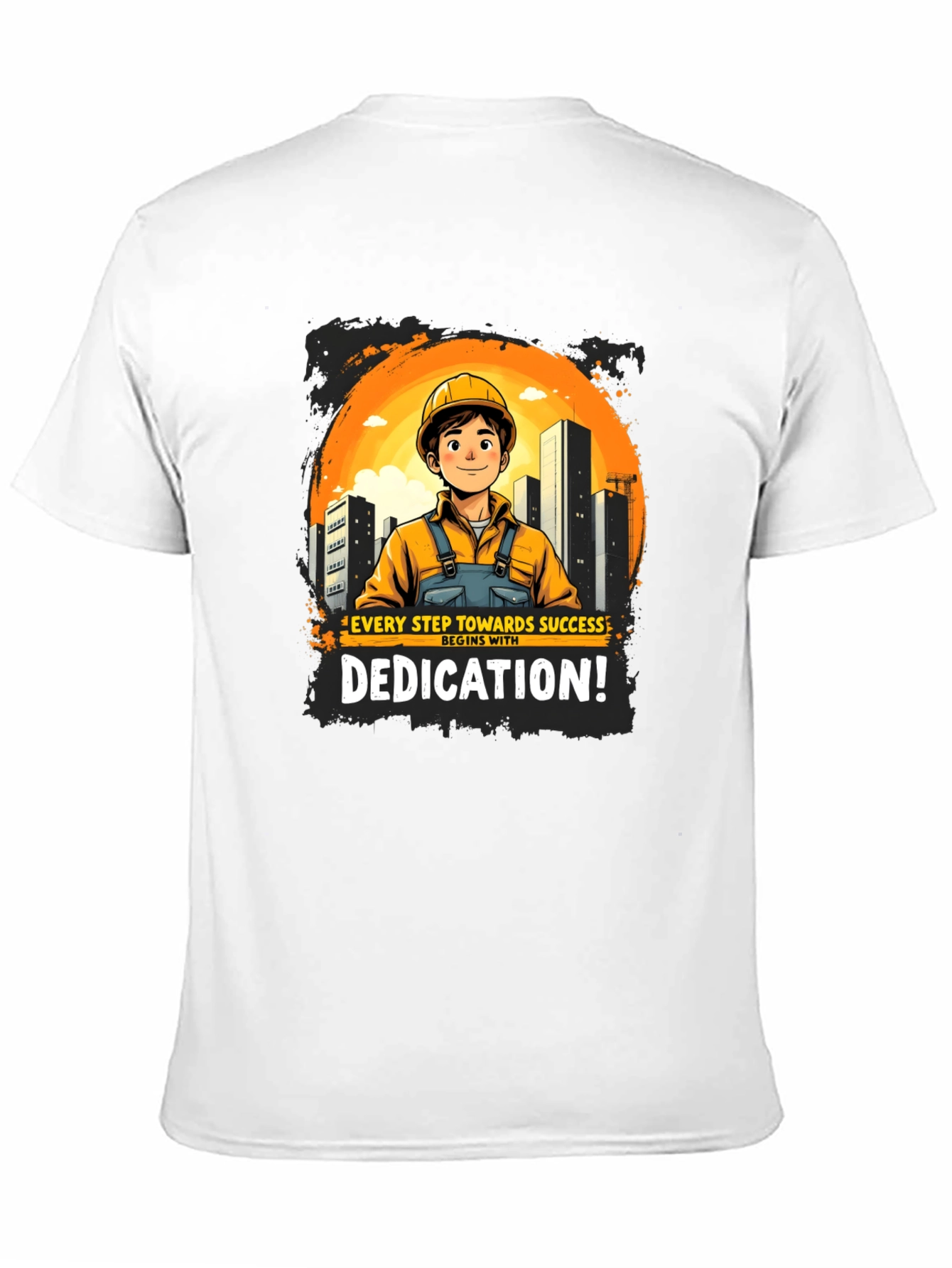 Dedicated Construction Worker Graphic T-Shirt