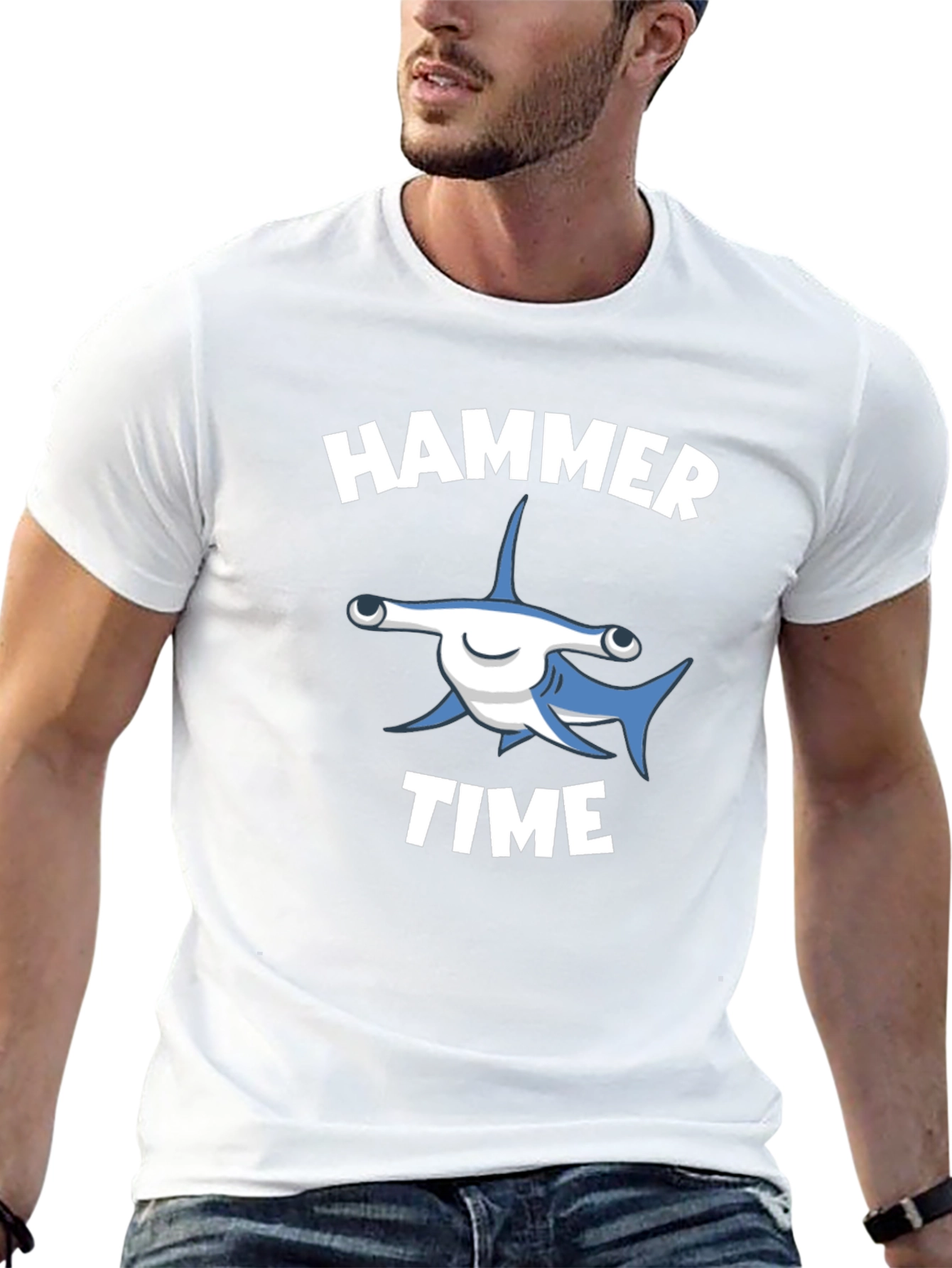 Hammer Time T-Shirt - Shark Graphic Tee