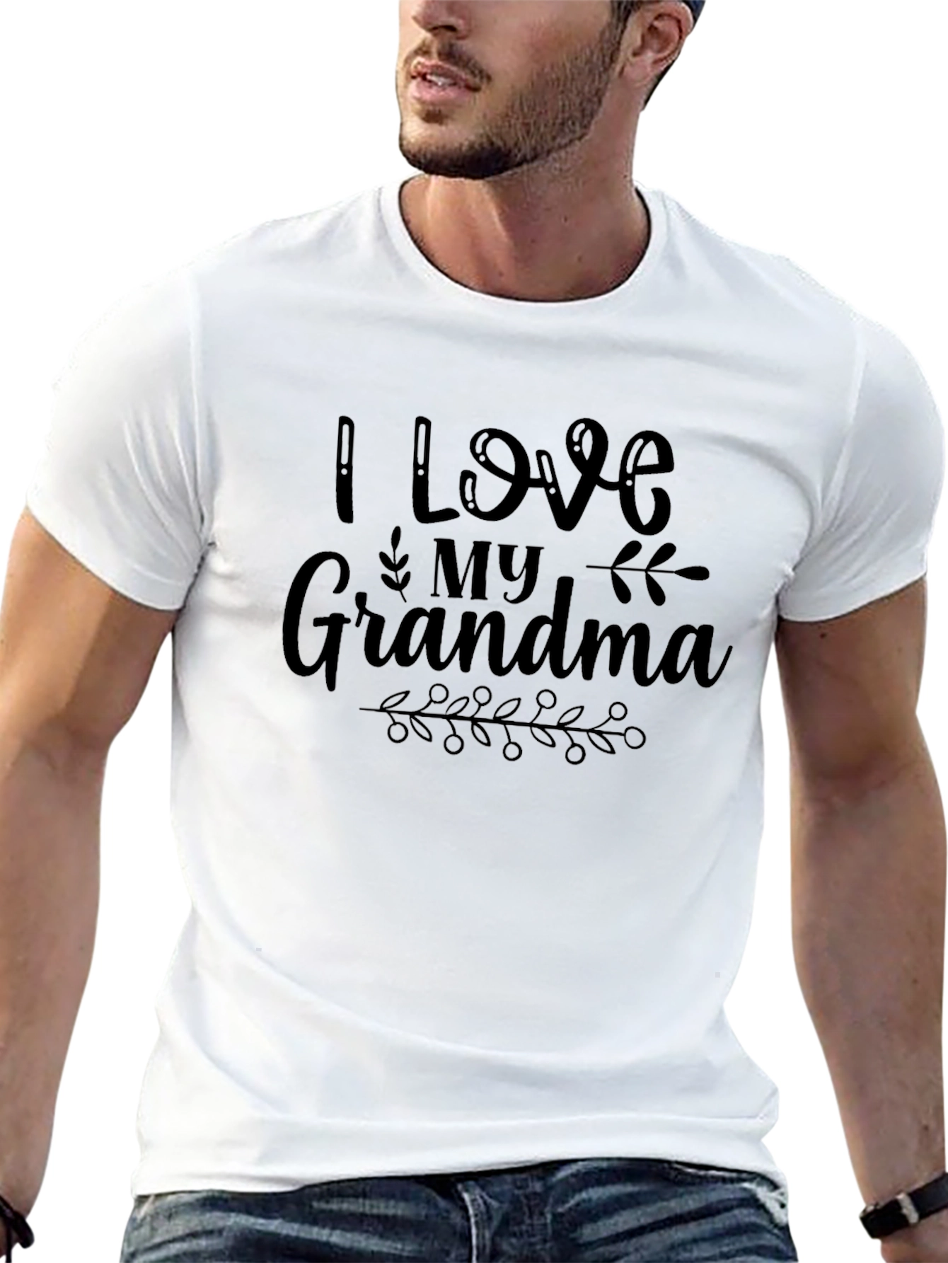 I Love My Grandma Black T-Shirt