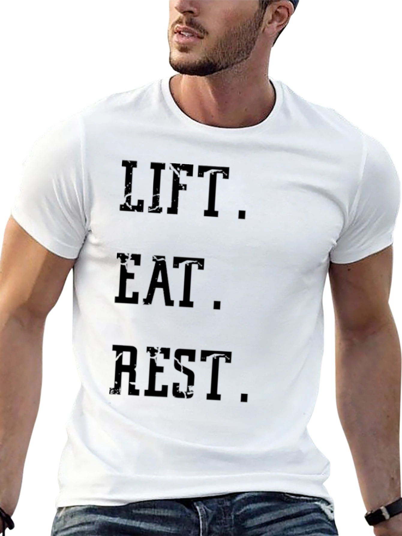 Lift Eat Rest T-Shirt - Gym Motivation