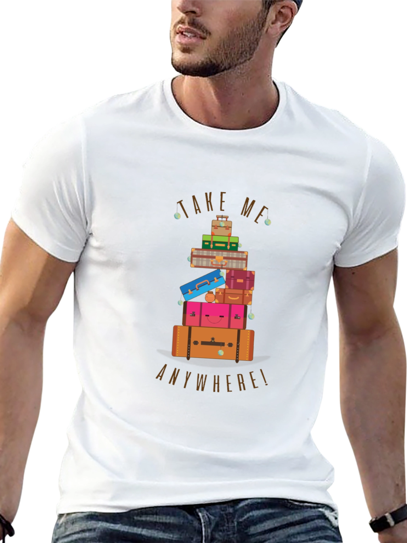 Travel Stack Graphic T-Shirt - Take Me Anywhere